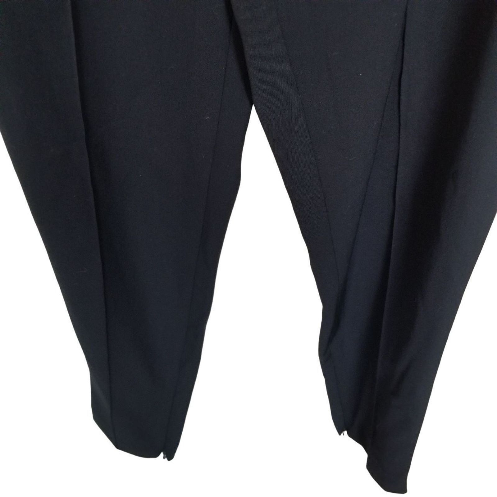 Everlane Everlane Women Black Wool Trouser Pants 2 Classic Minimalist Size 26" / US 2 / IT 38 - 4 Thumbnail