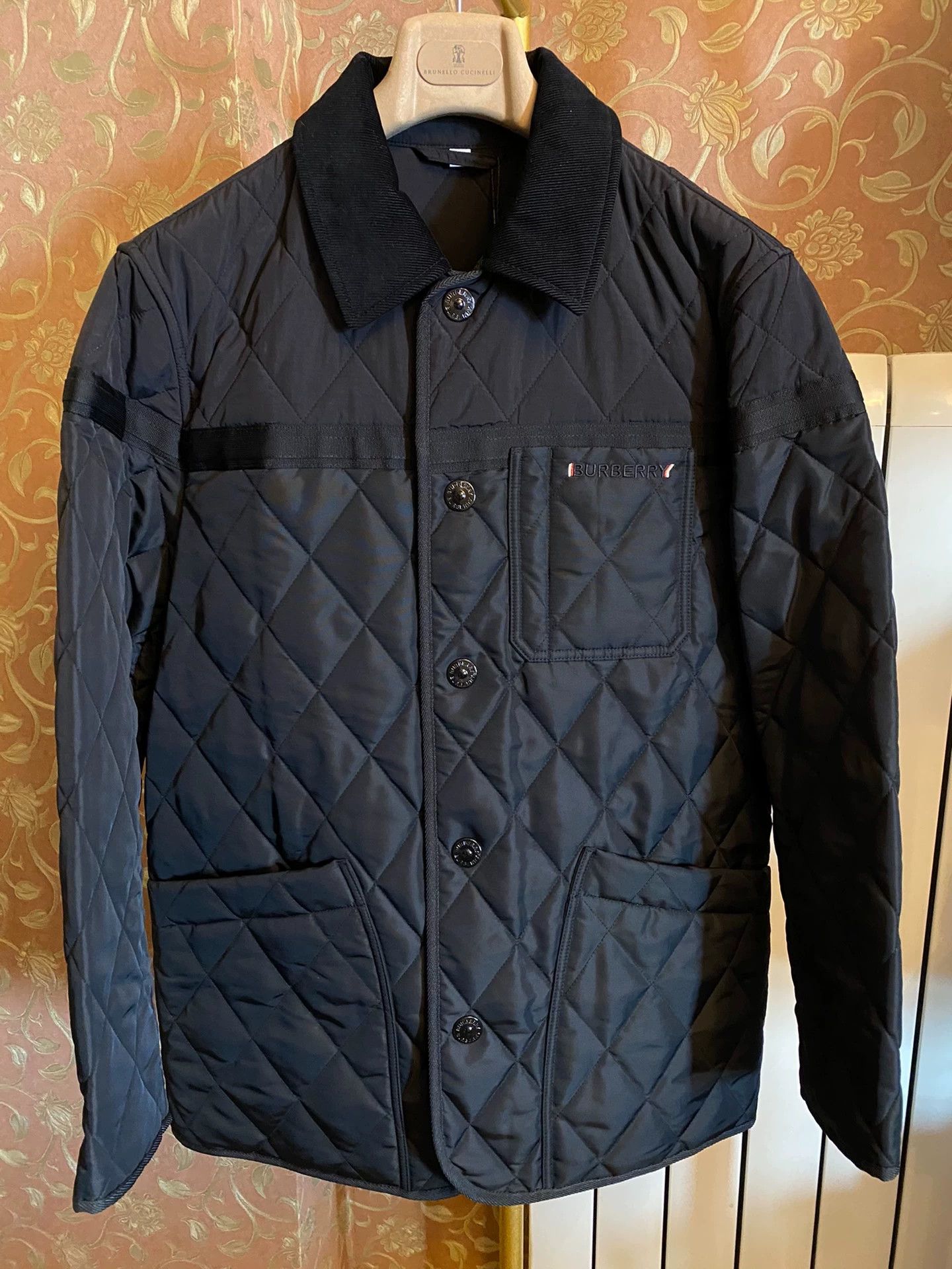 Burberry Burberry 37.5® Cowhide Elbow Reinforced Barn Jacket Size US M / EU 48-50 / 2 - 1 Thumbnail