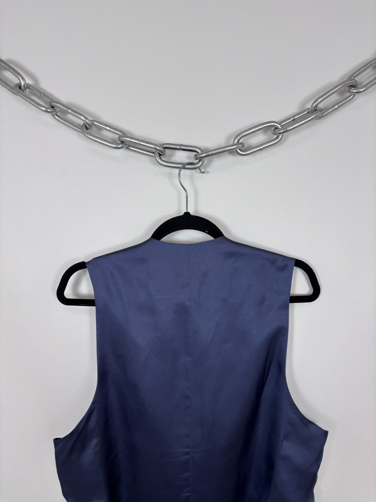 Suitsupply Suitsupply Capetown Men’s Navy Blue Wool Waistcoat Vest Size 38R - 17 Thumbnail