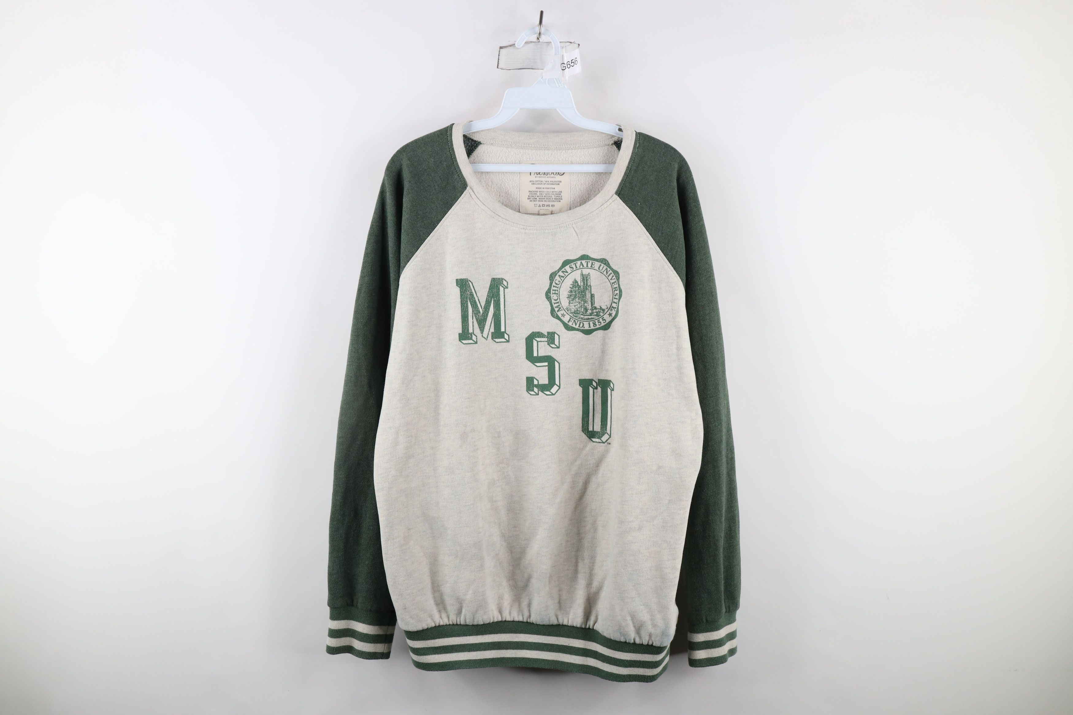 Vintage Retro Out Michigan State University Crewneck Sweatshirt Size US XL / EU 56 / 4 - 1 Thumbnail