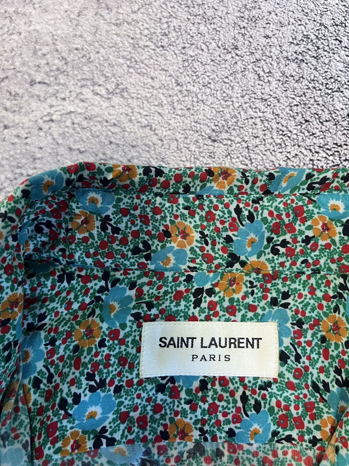 Saint Laurent Paris Saint Laurent Shirt Multicolored Viscose Floral-Print Blouse Size M / US 6-8 / IT 42-44 - 5 Thumbnail