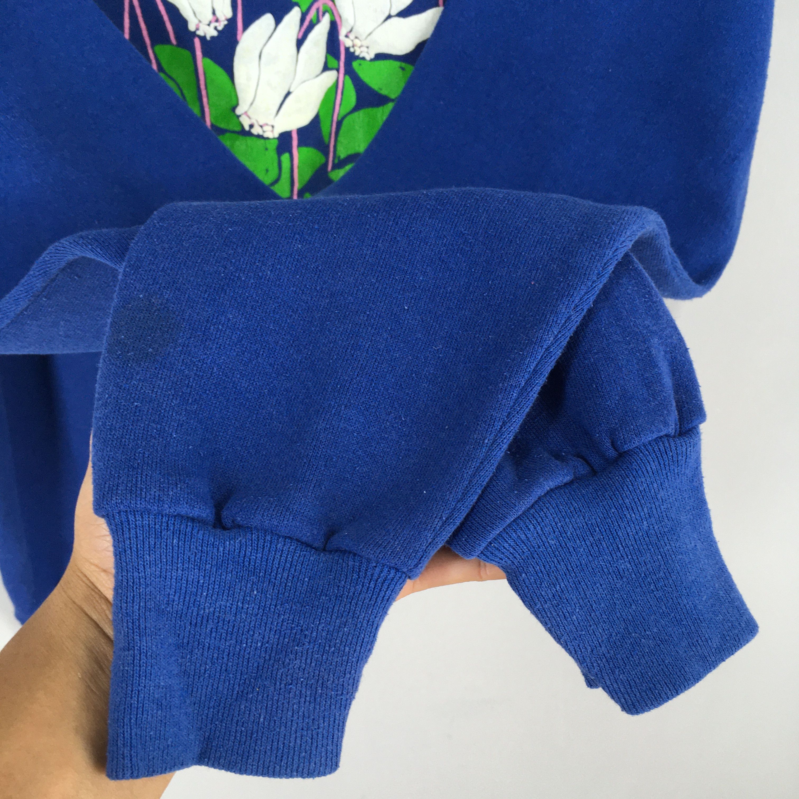 Jerzees Vintage 90s Pop Art Floral Sweatshirt Women Large Size M / US 6-8 / IT 42-44 - 4 Thumbnail
