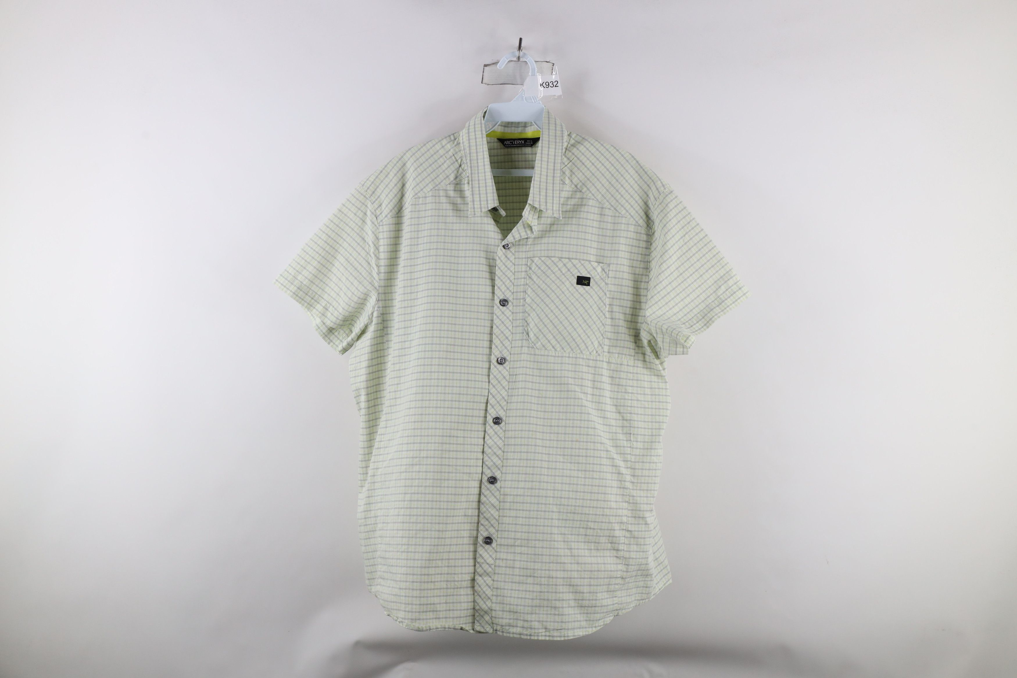 Arc'teryx × Vintage Arcteryx Peakline Short Sleeve Collared Button Shirt Plaid Size US L / EU 52-54 / 3 - 1 Thumbnail