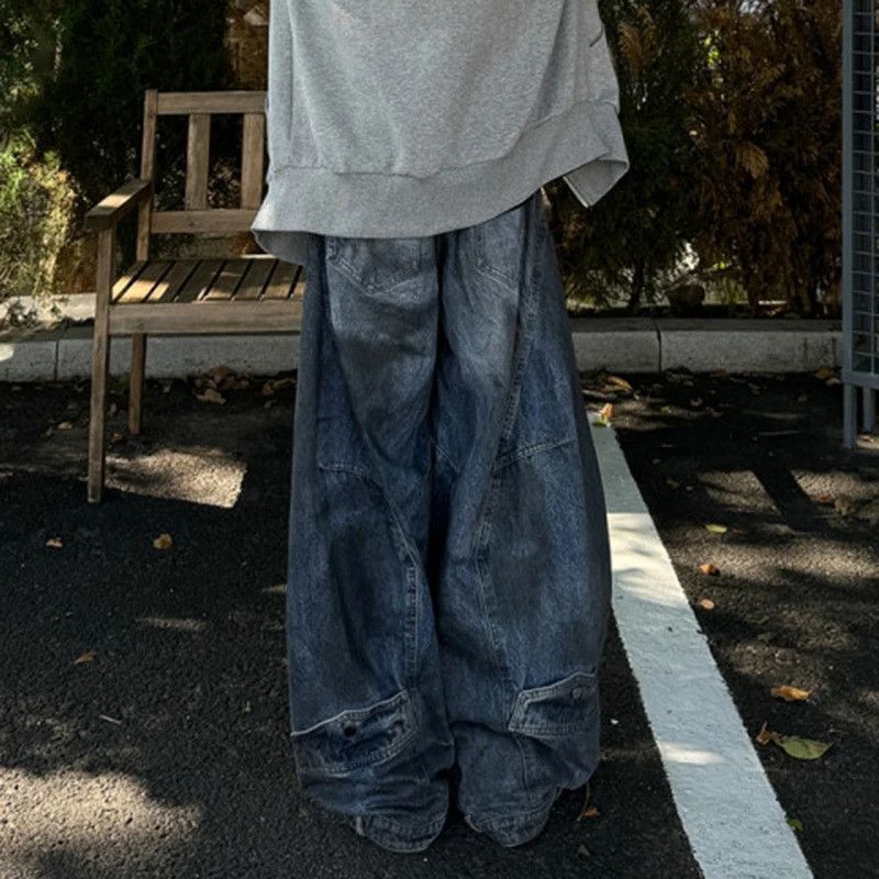 Jean Reverse Waist Jeans Size US 32 / EU 48 - 6 Thumbnail