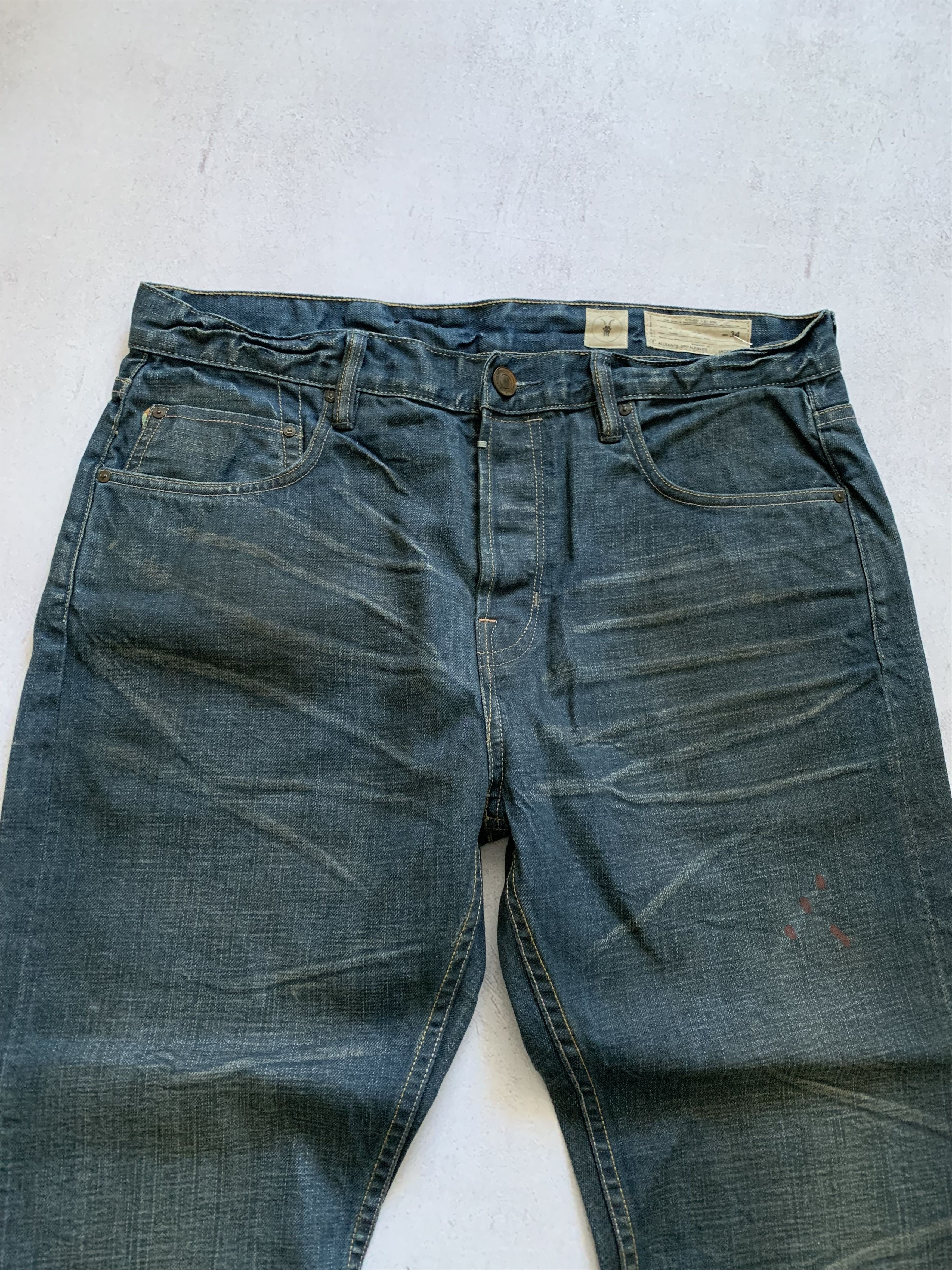 Allsaints × Japanese Brand Vintage Allsaints Jeans Denim Pants Baggy Dirty Distressed Size US 34 / EU 50 - 3 Thumbnail