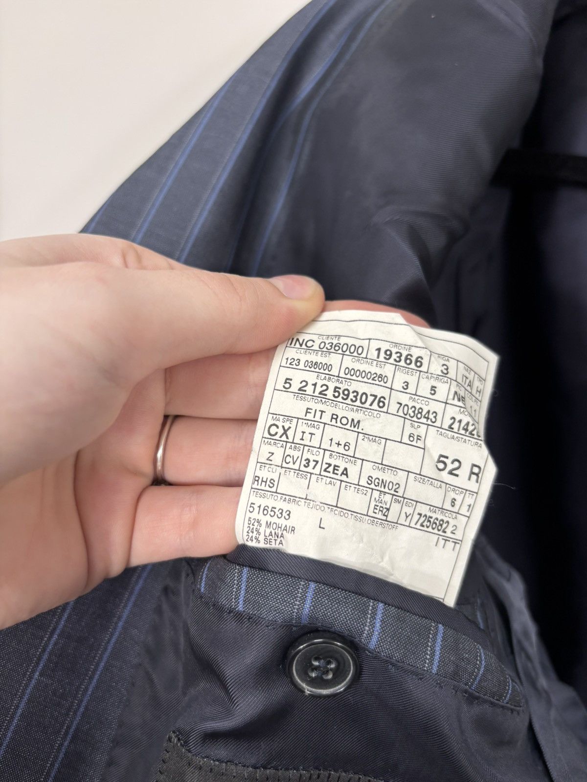 Ermenegildo Zegna Ermenegildo Zegna Summer Trofeo Men’s Striped Blazer Jacket Size 42R - 14 Thumbnail