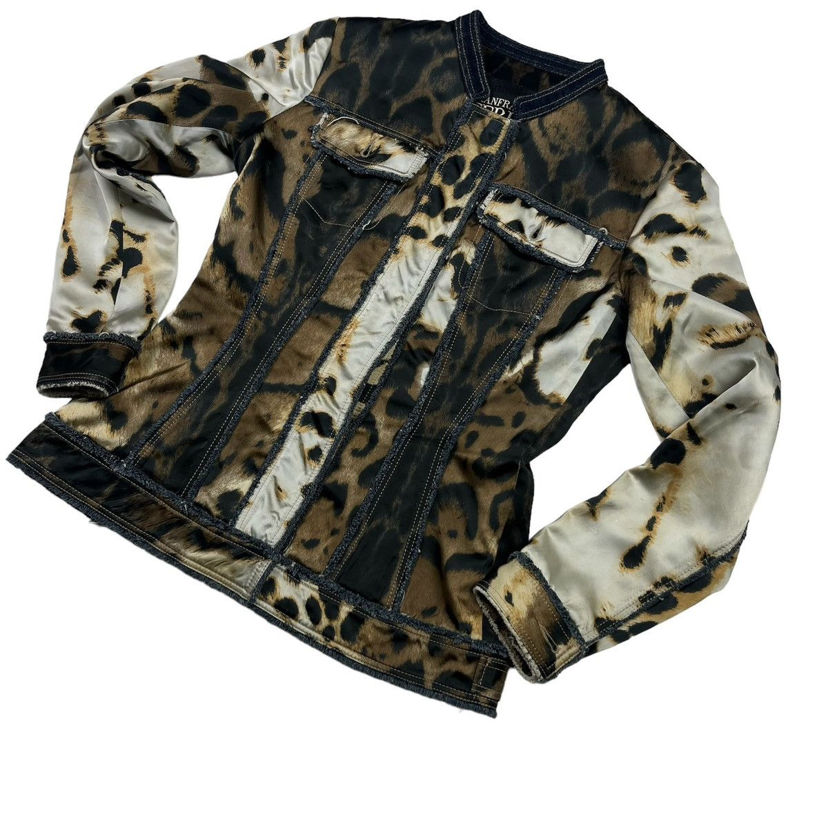 Gianfranco Ferre × Vintage Gianfranco Ferre Jeans Boutique Vintage Jacket Leopard Style Size S / US 4 / IT 40 - 3 Thumbnail