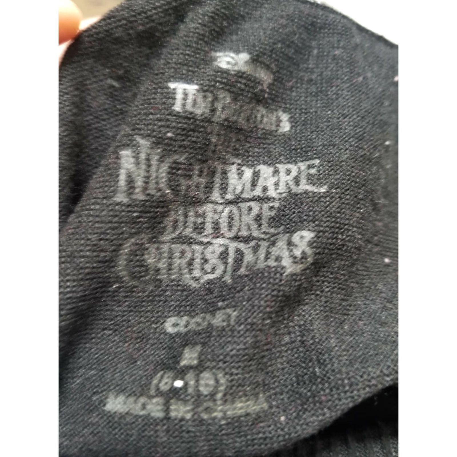 Disney Disney Nightmare Before Christmas Womens M Black STAY WEIRD Tunic Shirt Size M / US 6-8 / IT 42-44 - 3 Thumbnail