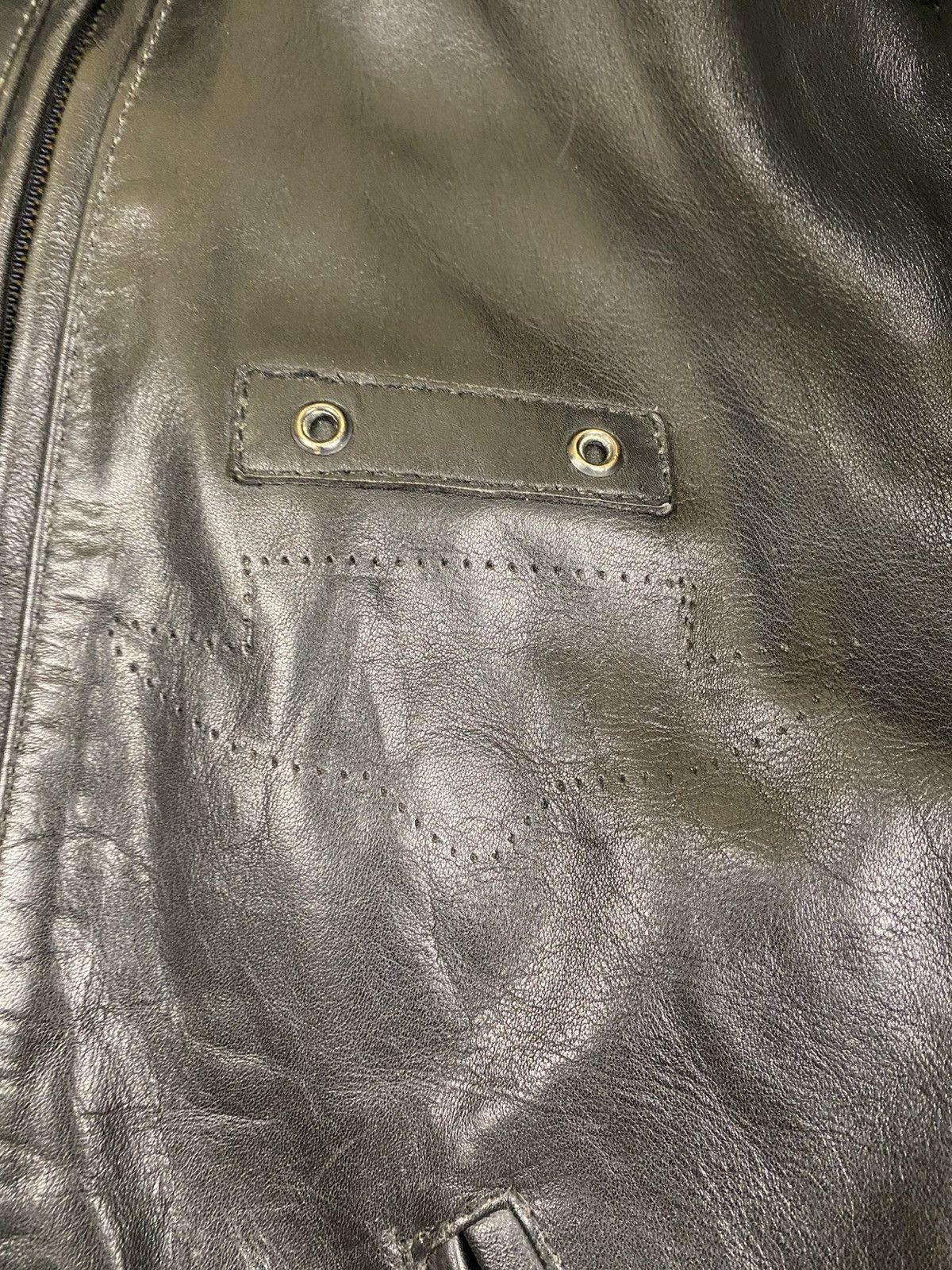 Vintage Lee Trevor Very Thick Cowhide Leather Jacket Size: XL Size US L / EU 52-54 / 3 - 8 Thumbnail