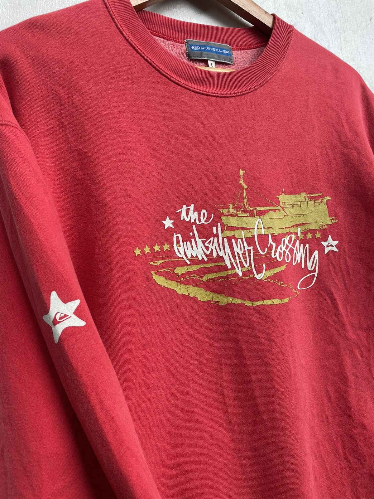 Quiksilver × Vintage Vintage Quiksilver Spell Out Logo Crewneck Sweatshirt Size US L / EU 52-54 / 3 - 5 Thumbnail