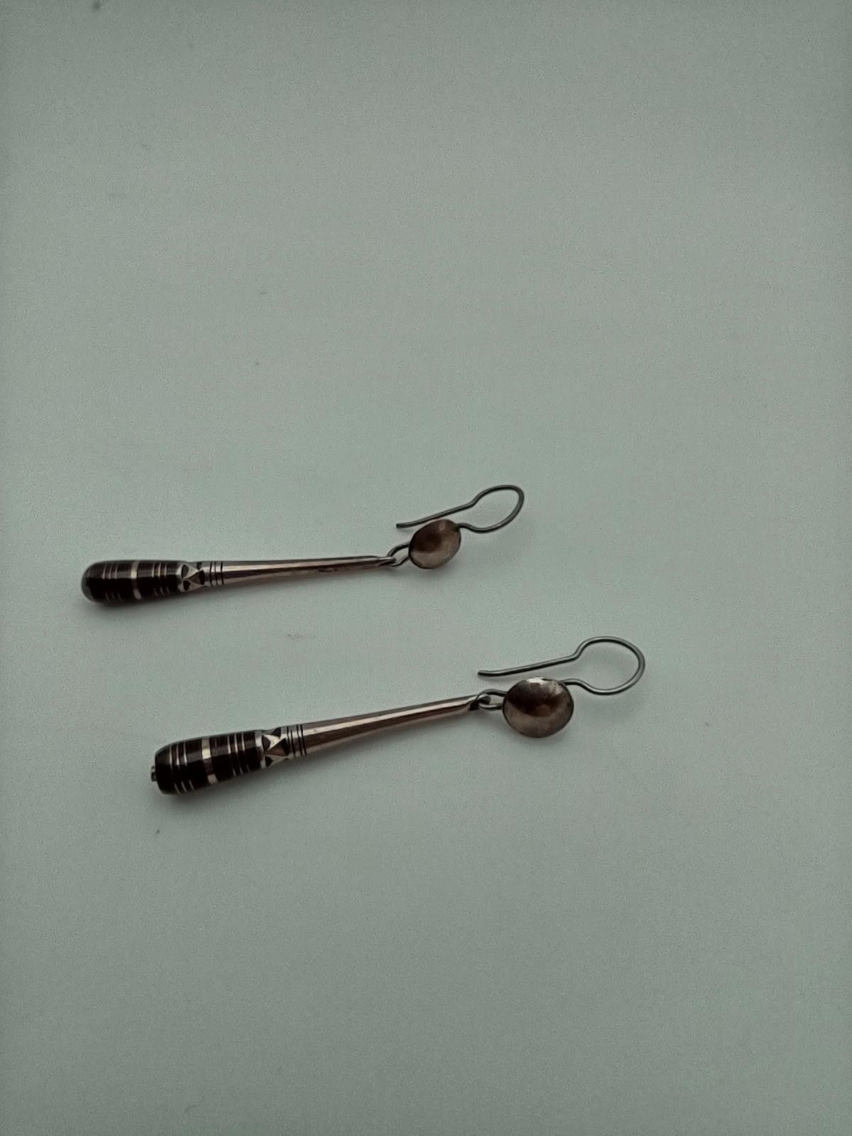 The Unbranded Brand Vtg Tuareg Style 925 Sterling Silver Drop Earrings Size ONE SIZE - 1 Thumbnail