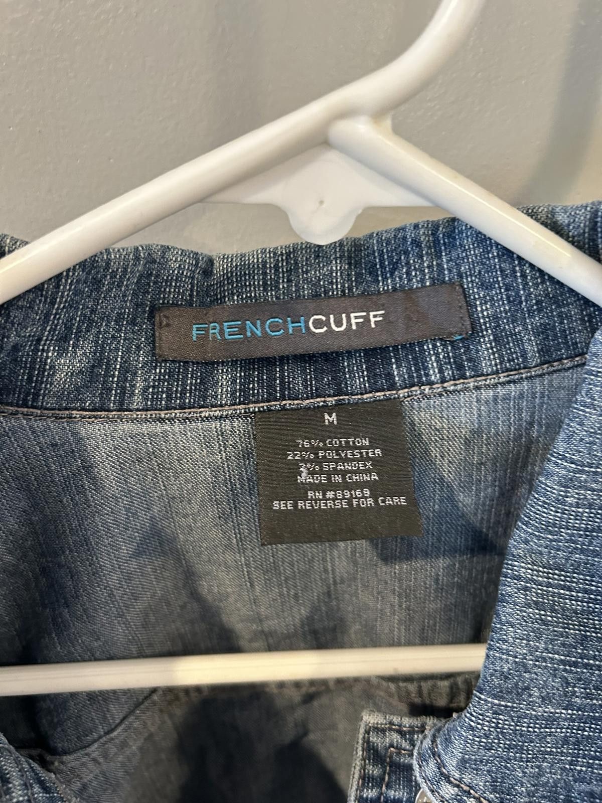 Other French Cuff Women's Medium Denim Jacket Size M / US 6-8 / IT 42-44 - 2 Thumbnail