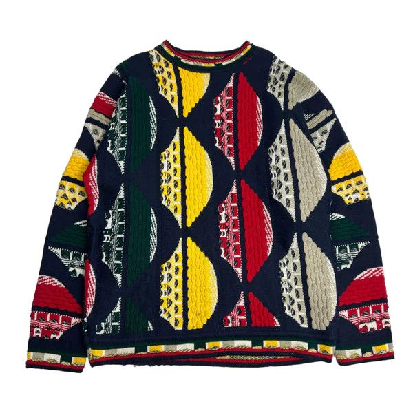 image of Vintage Coogi Sport 3D Knit Sweater Navy, Men's (Size XL)