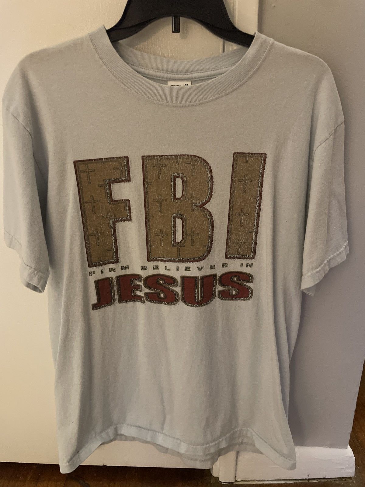 Vintage FBI (Firm Believer in Jesus) Tee Size US M / EU 48-50 / 2 - 1 Thumbnail