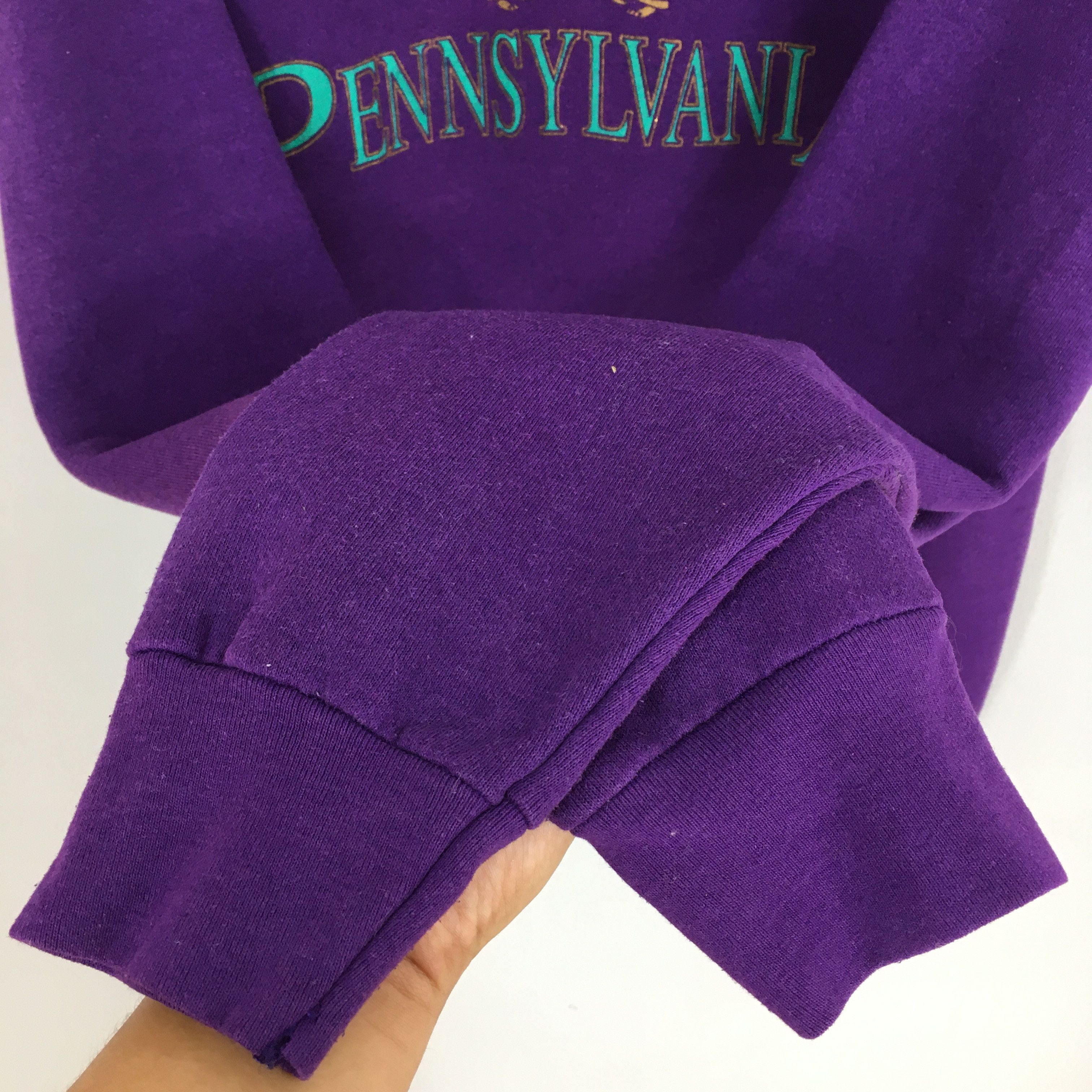 Other Vintage 90s Pennsylvania Purple Sweatshirt XXLarge Size US XXL / EU 58 / 5 - 5 Thumbnail