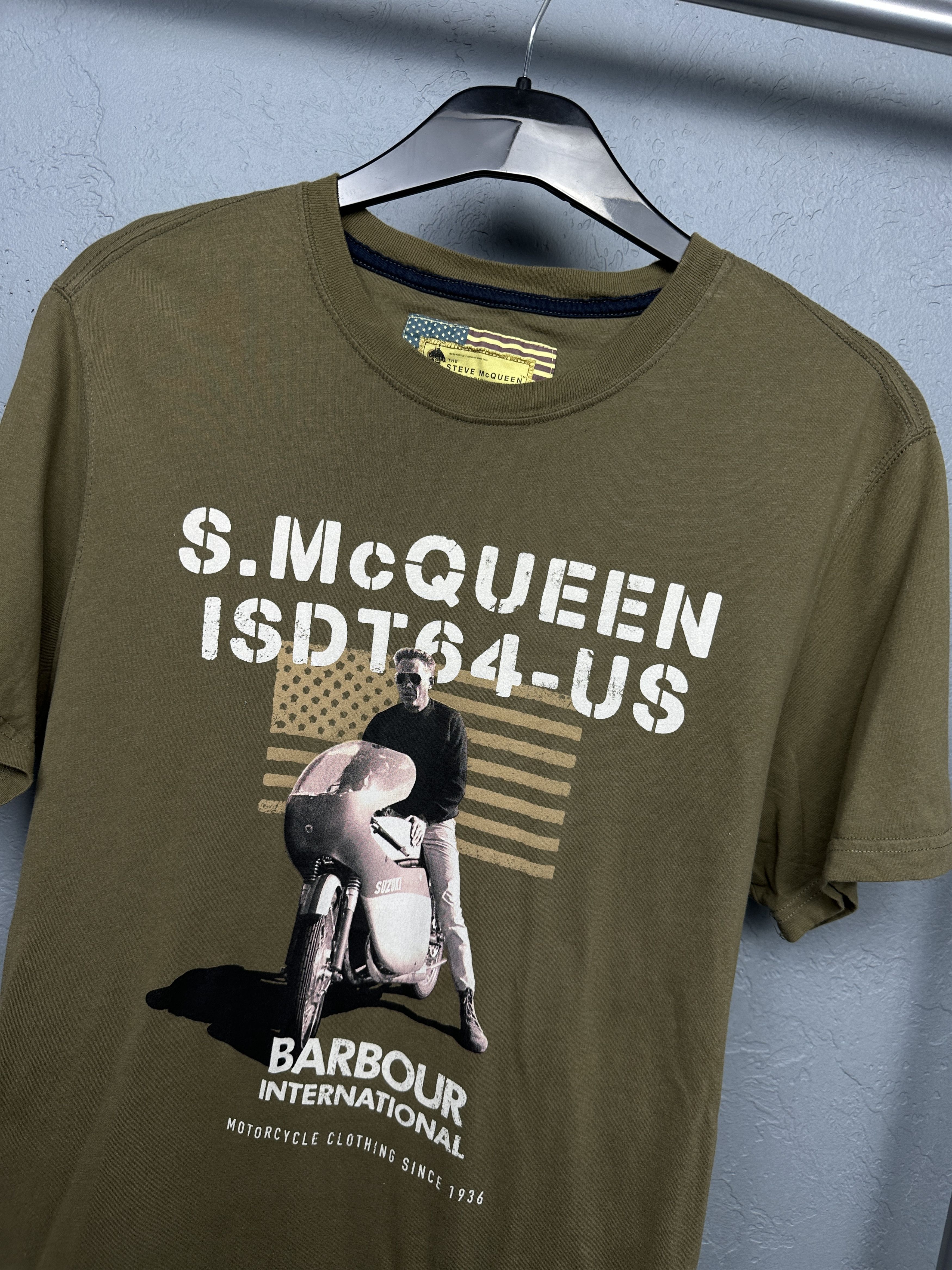 Barbour Barbour International Steve McQueen Mens T-Shirt Size US M / EU 48-50 / 2 - 2 Thumbnail
