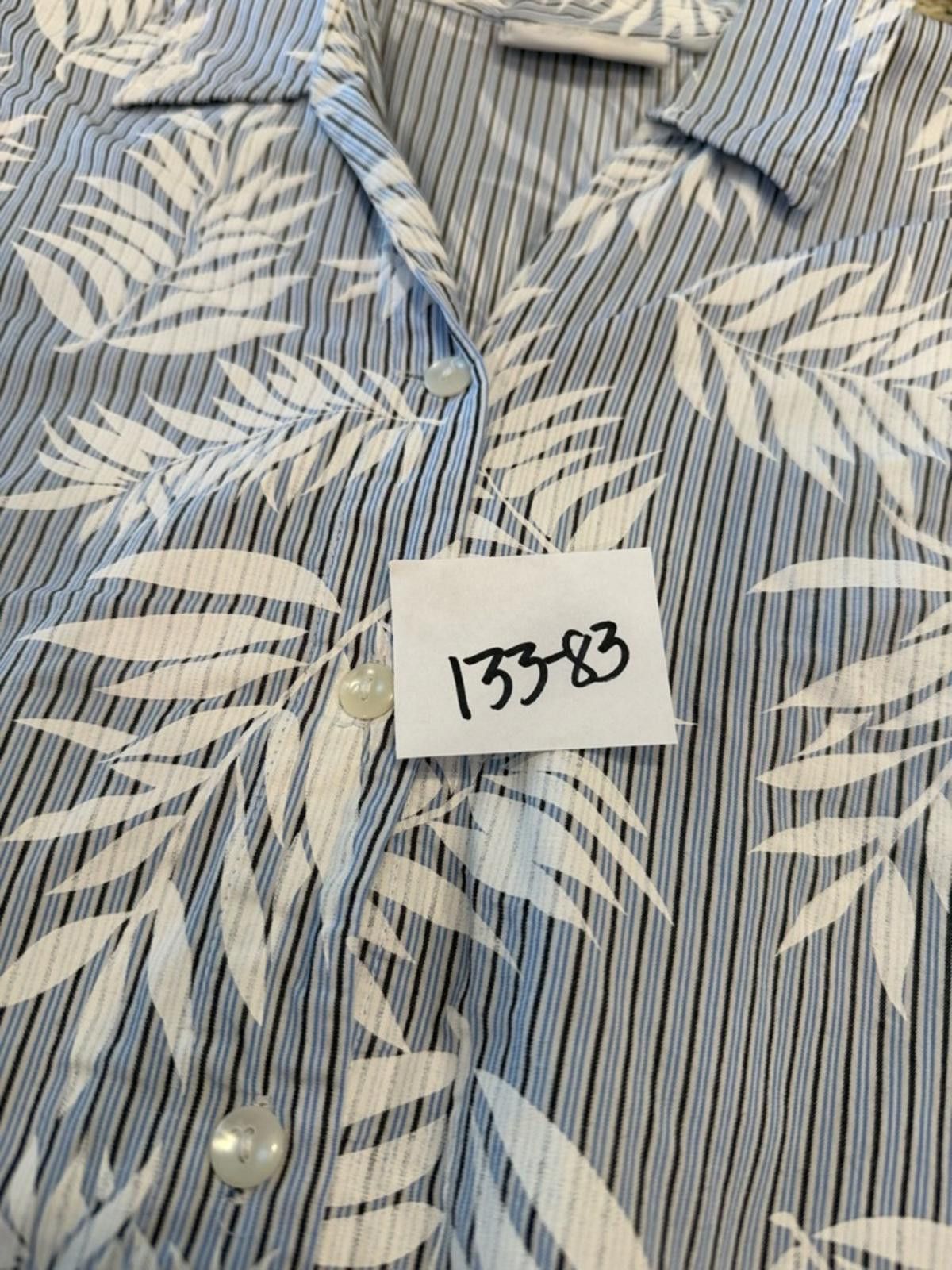 Other Liz Claiborne stripe palm short sleeve button up top SZ M Size M / US 6-8 / IT 42-44 - 12 Thumbnail