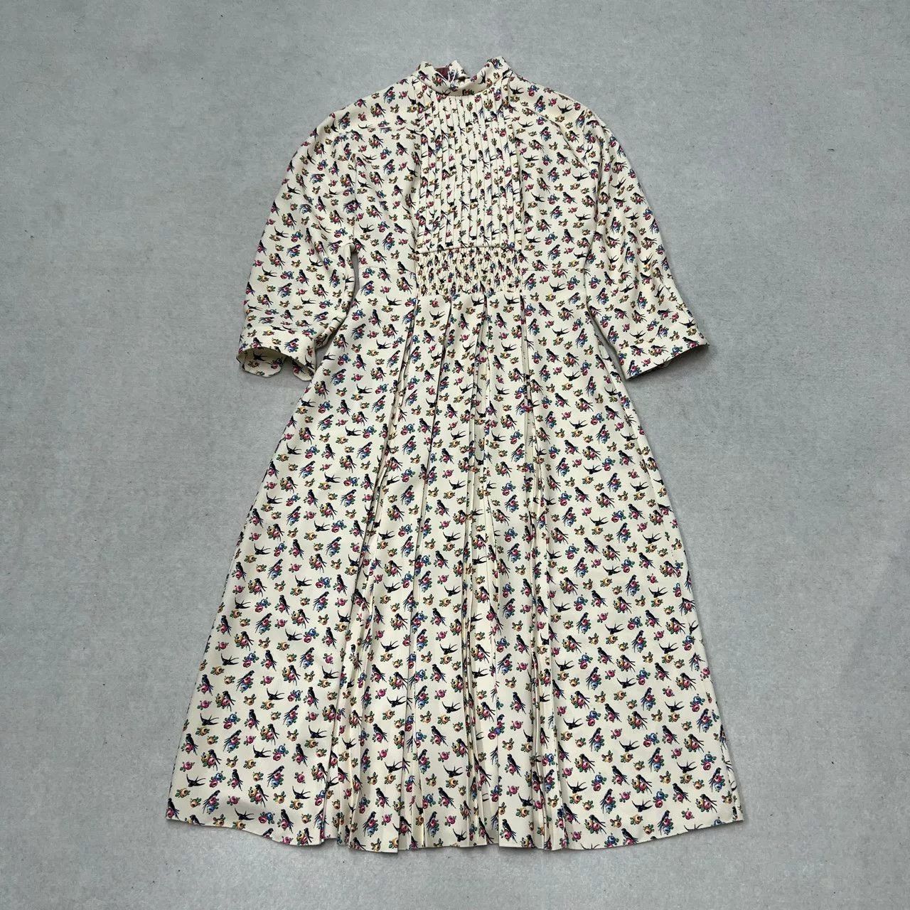 Prada Authentic Prada Runway Floral Long-Sleeve Dress Size S / US 4 / IT 40 - 1 Thumbnail