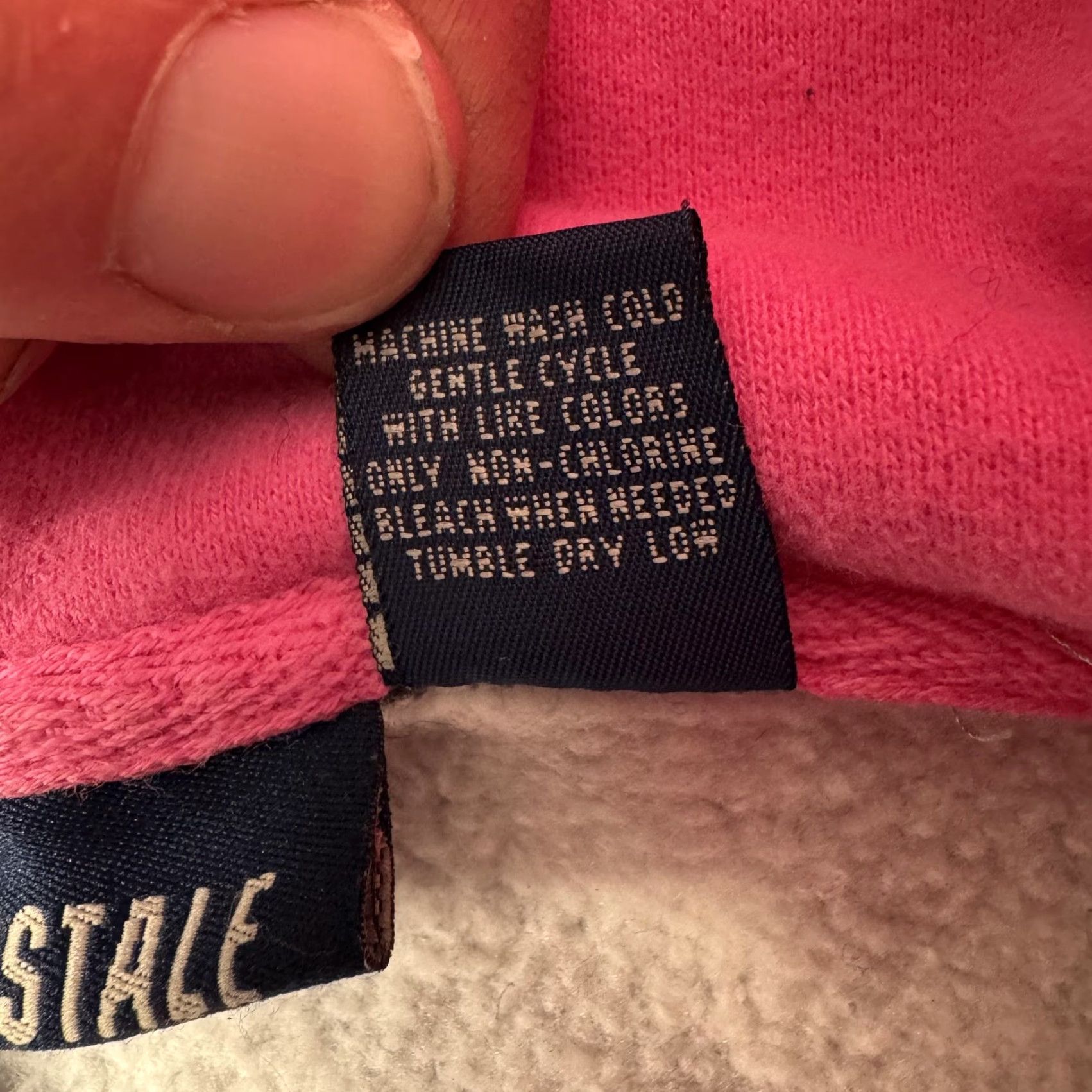 Aeropostale VINTAGE Aeropostale Hoodie Women's L Pullover Sleeves Long Sherpa Lined Gray Crew Neck Pockets Graphic Print 87 Skater Retro Sporty Mall Skater Size L / US 10 / IT 46 - 7 Thumbnail