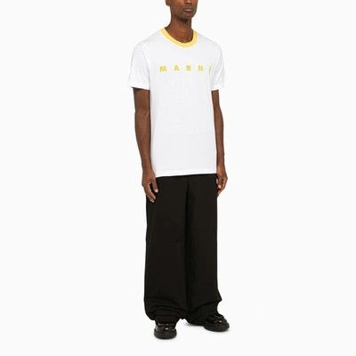 Marni o1w1db10824 T-Shirt in White Size US L / EU 52-54 / 3 - 2 Thumbnail
