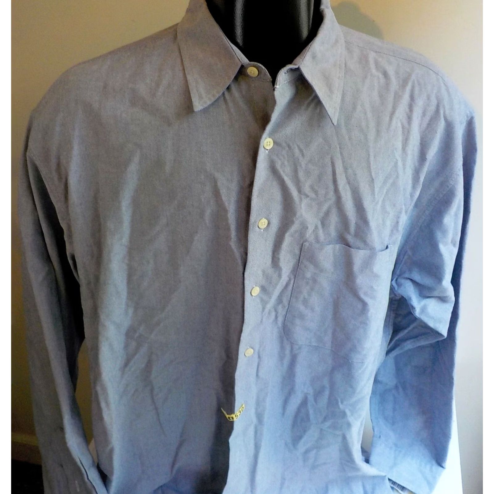 J.Crew J. CREW Mens LS Shirt XL Light Blue 100% Cotton Button Front Size US XL / EU 56 / 4 - 2 Thumbnail