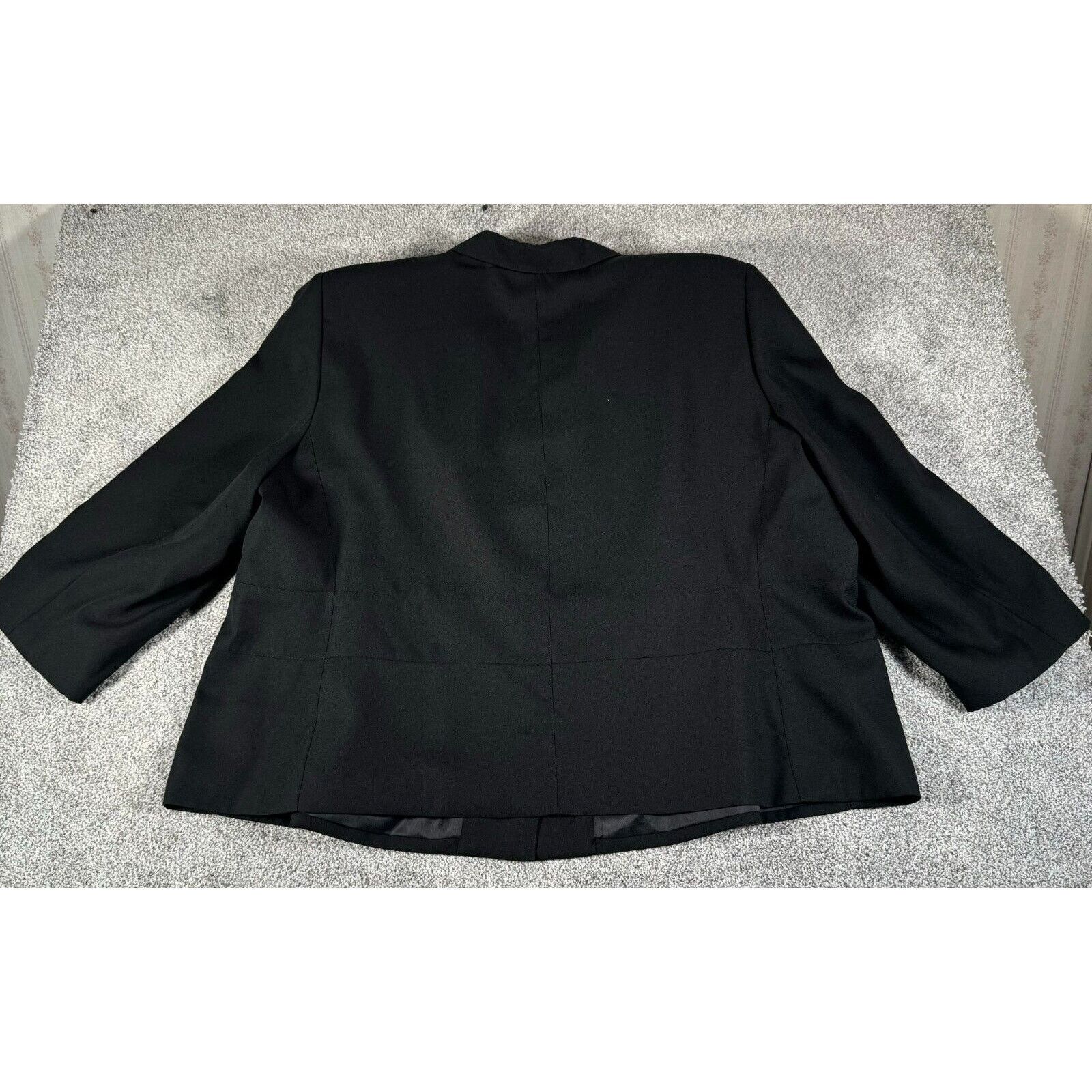 Other Signature By Harve Benard Blazer Womens 34W Plus Office 80s Size ONE SIZE - 3 Thumbnail