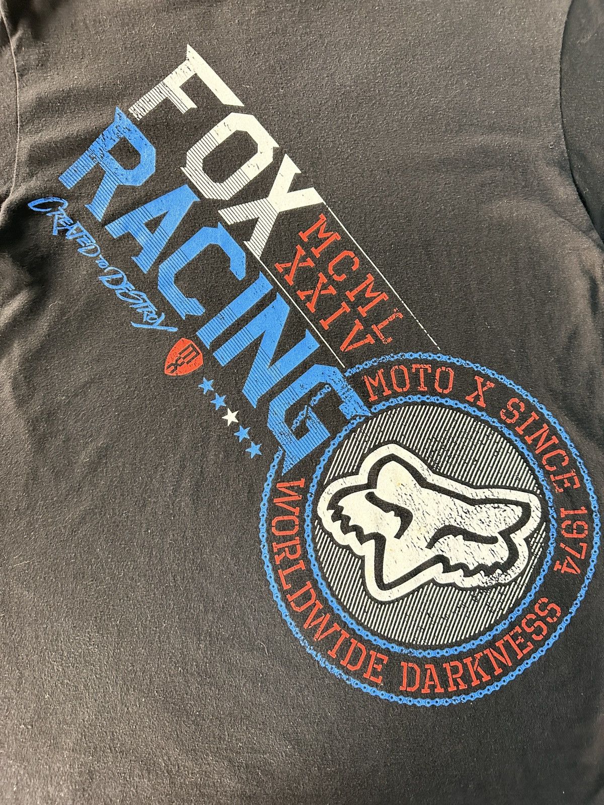 Fox Racing × Vintage Fox Racing "Created to Destroy" 1974 . M Size US M / EU 48-50 / 2 - 2 Thumbnail