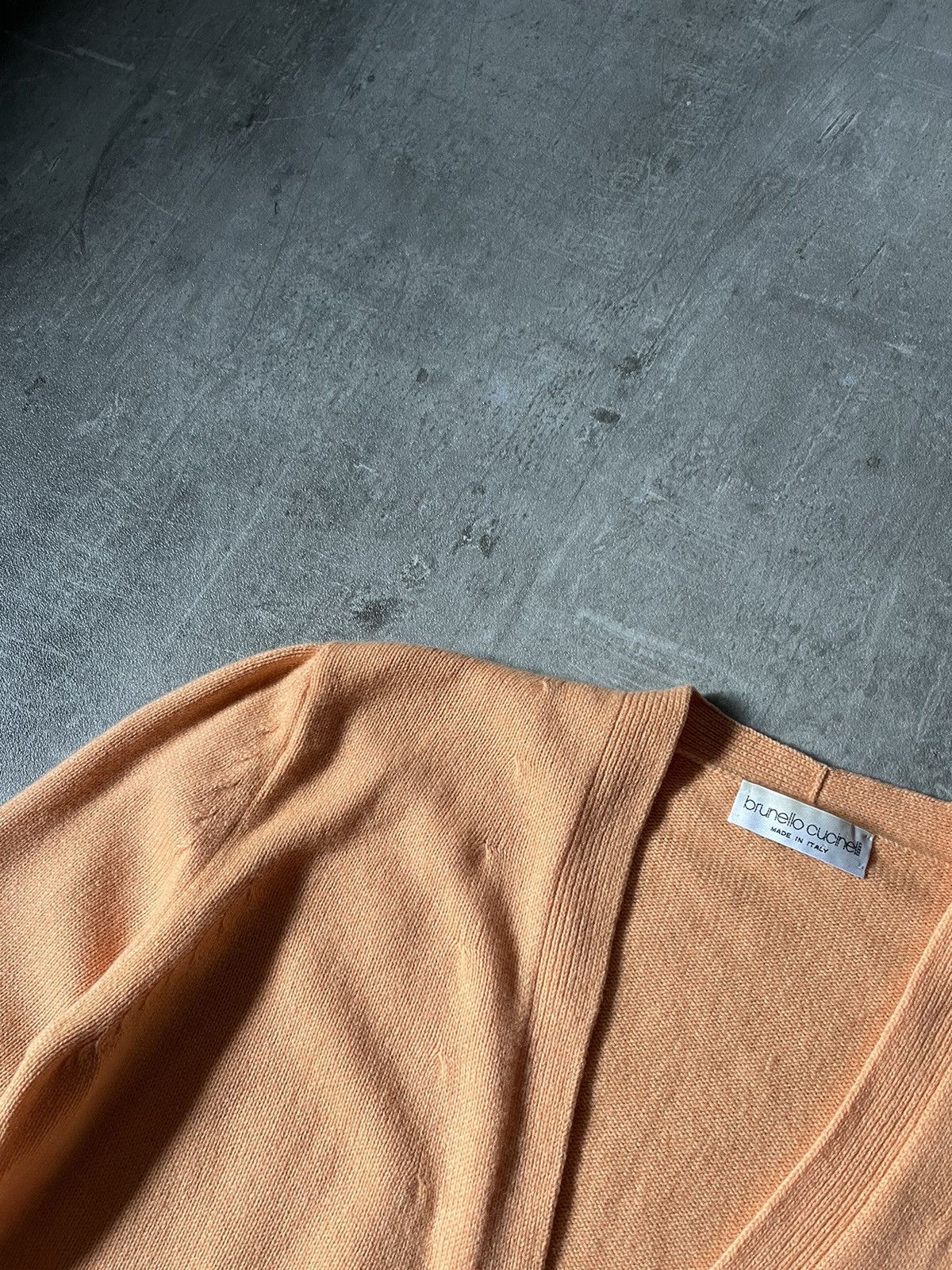 Brunello Cucinelli Vintage Brunello Cucinelli cardigan orange Size US S / EU 44-46 / 1 - 5 Thumbnail