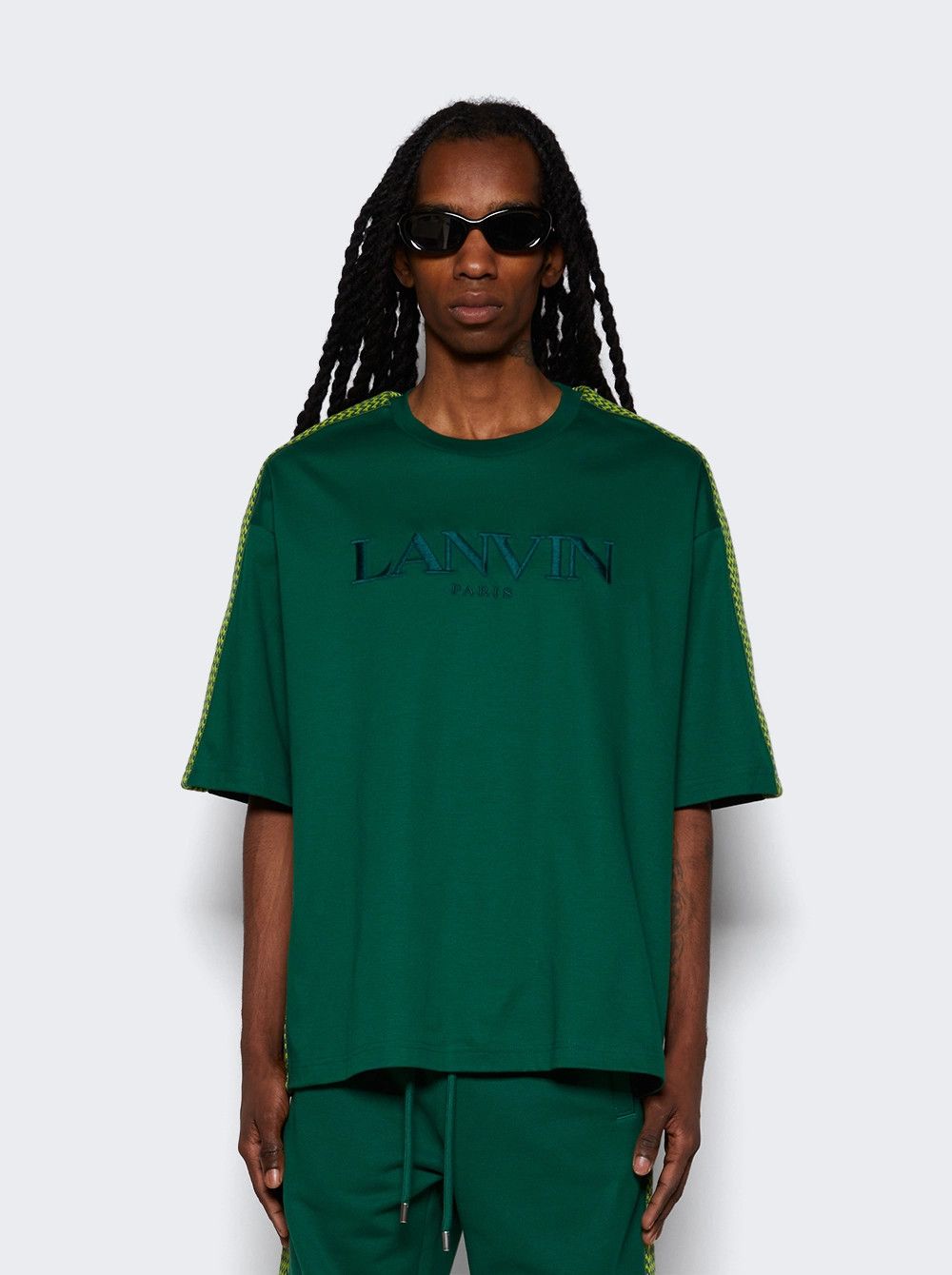 Lanvin o1mle0426 Side Curb Classic Joggers & Sweatpants in Green Size US 32 / EU 48 - 3 Thumbnail