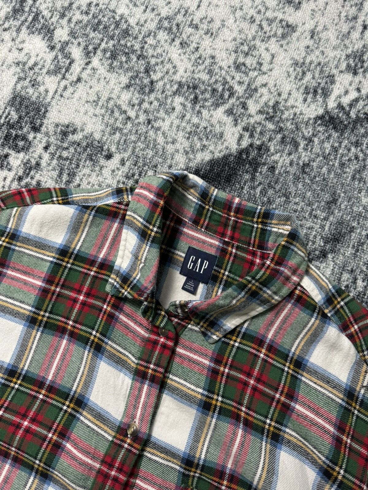 Gap Vintage Gap Flannel Shirt Button Ups Tall Grand Oversize Size US L / EU 52-54 / 3 - 3 Thumbnail