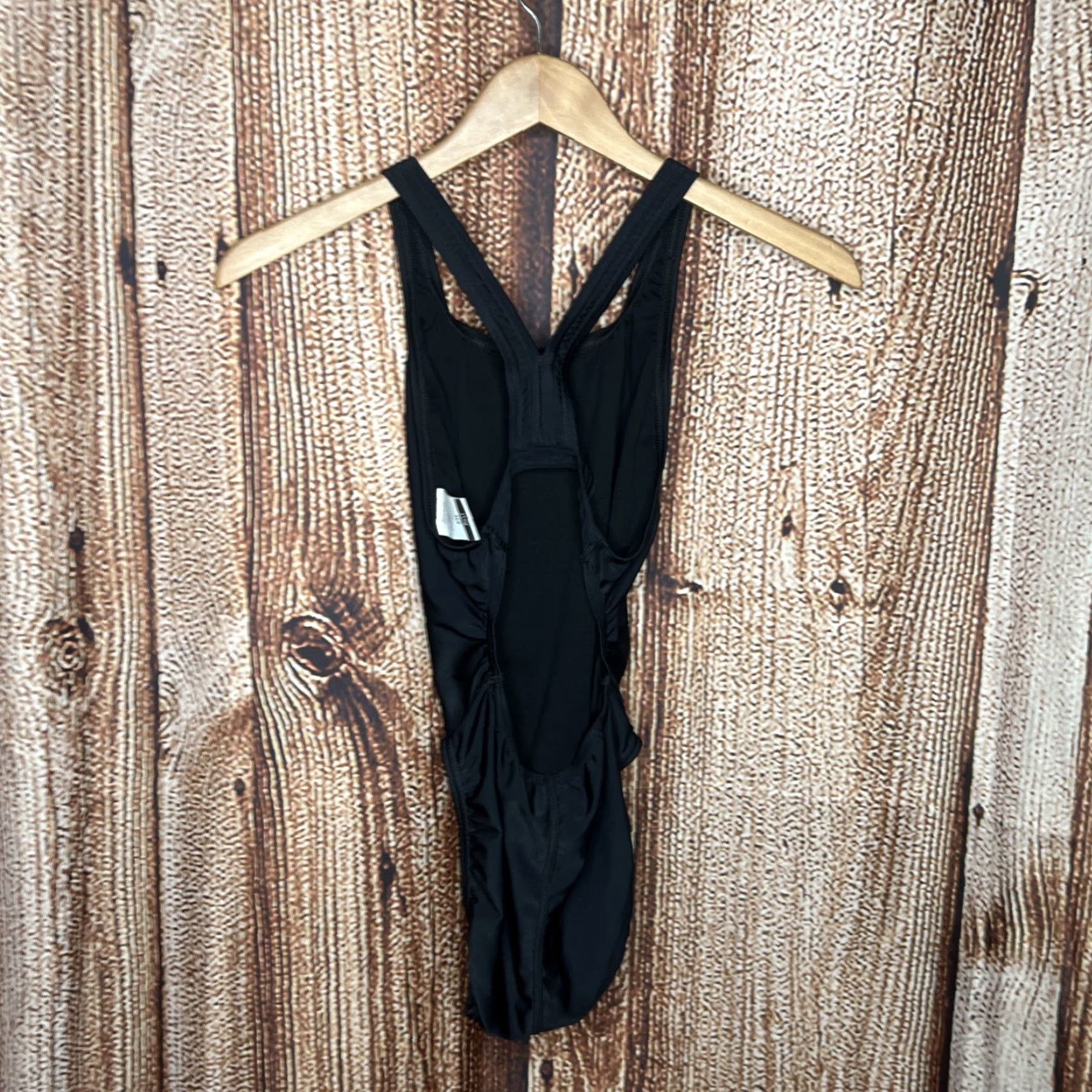 Speedo VINTAGE Speedo Women’s One-Piece PRO-LT Swimsuit Black 34/8 Racerback Solid Printed Logo Athletic Size ONE SIZE - 2 Thumbnail
