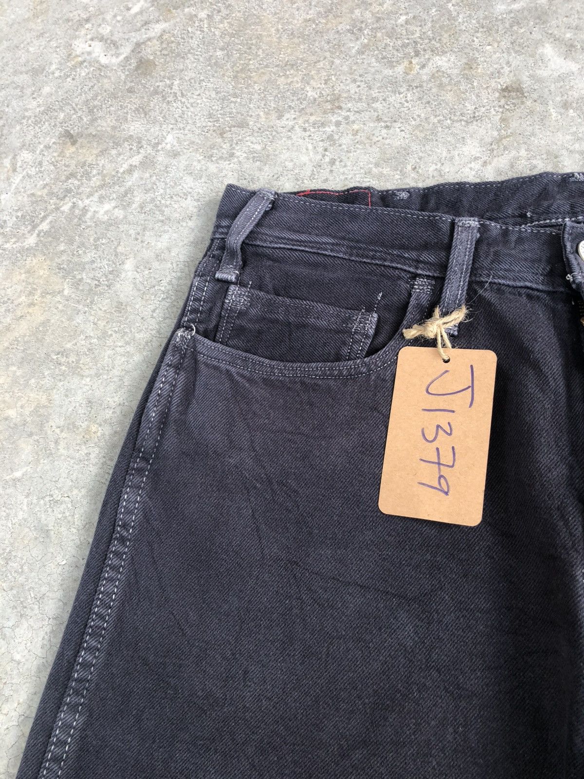 Levi's Levis Red 502 Single R White Stitch Distressed Jeans Size US 32 / EU 48 - 14 Thumbnail