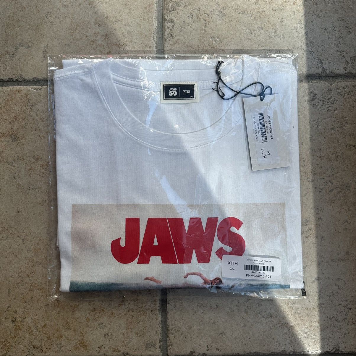 Kith for JAWS Main Poster Vintage Tee White Size XXL Short Sleeve