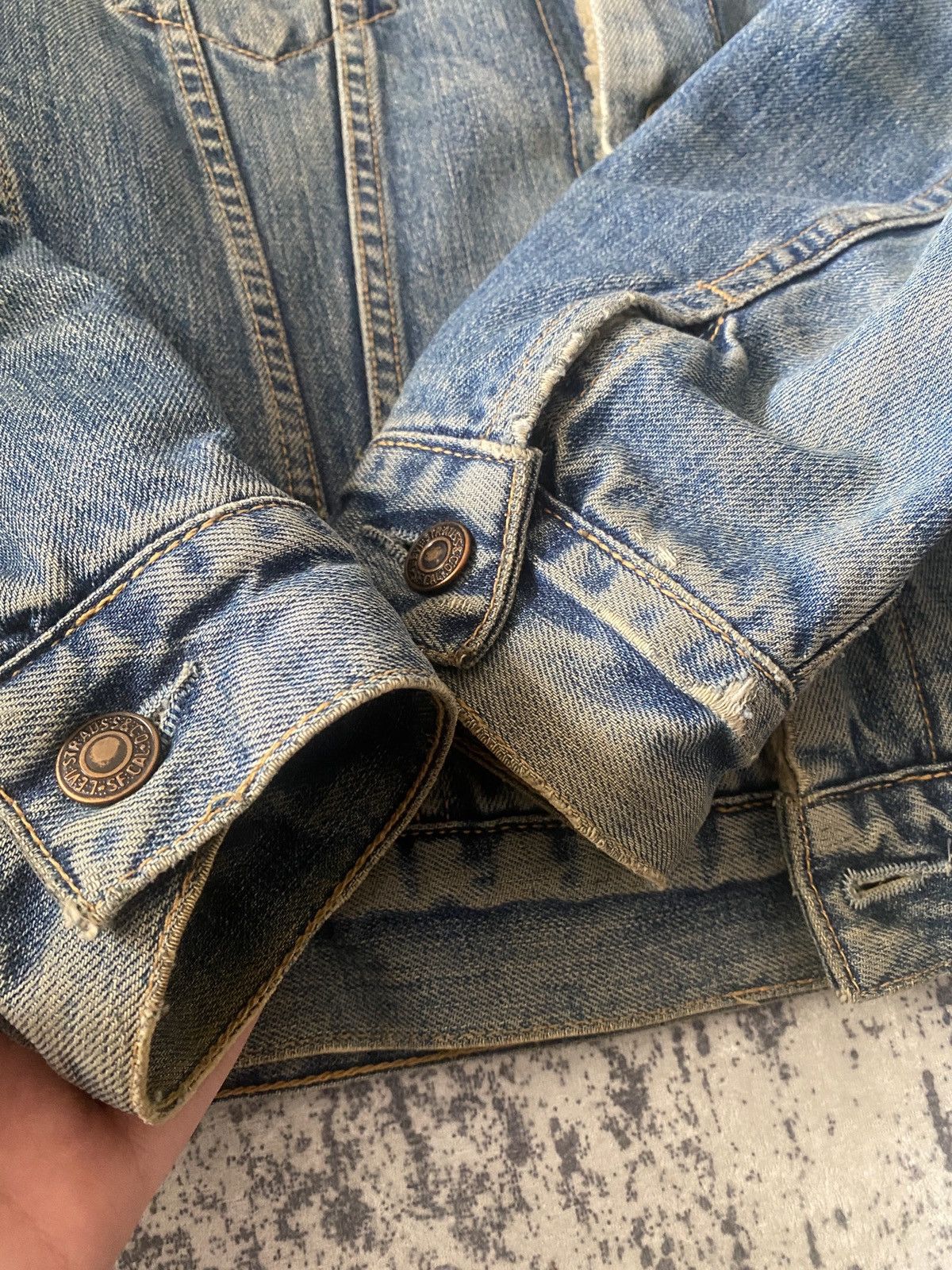 Levi's Vintage Levi's Sherpa Fleece workwear Denim Jacket 00s Size US M / EU 48-50 / 2 - 11 Thumbnail