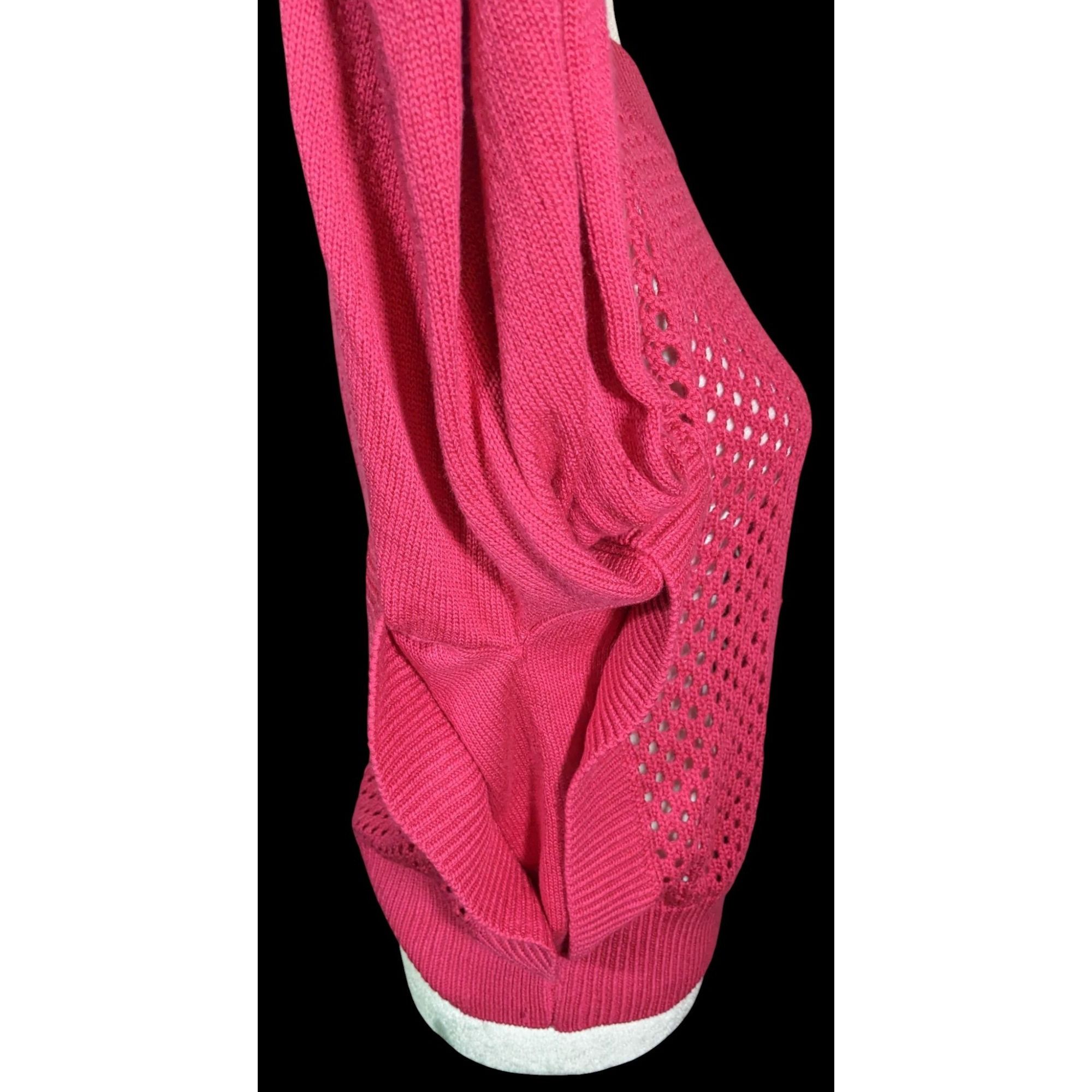 Other Velez Artisan Pink Asymmetrical Sweater With Orange Cuffs Size M / US 6-8 / IT 42-44 - 5 Thumbnail
