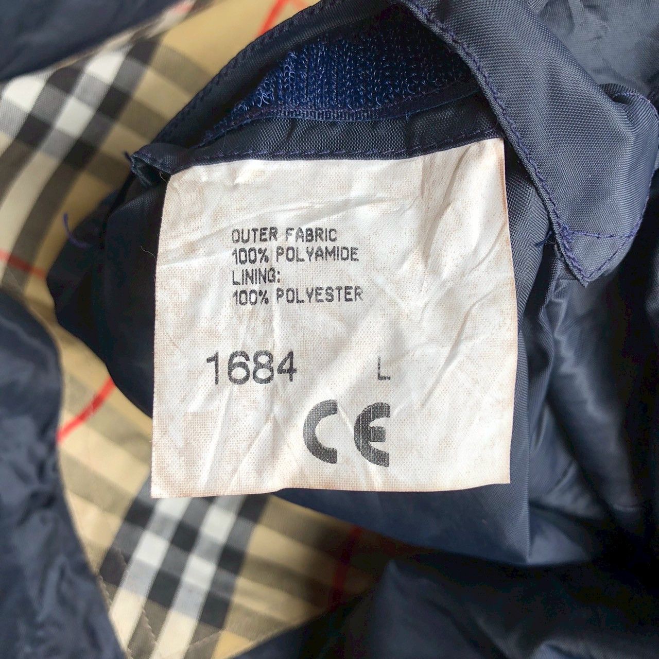 Burberry Vintage 90s Burberrys Nova Check Lined Yellow Jacket Size US L / EU 52-54 / 3 - 13 Thumbnail