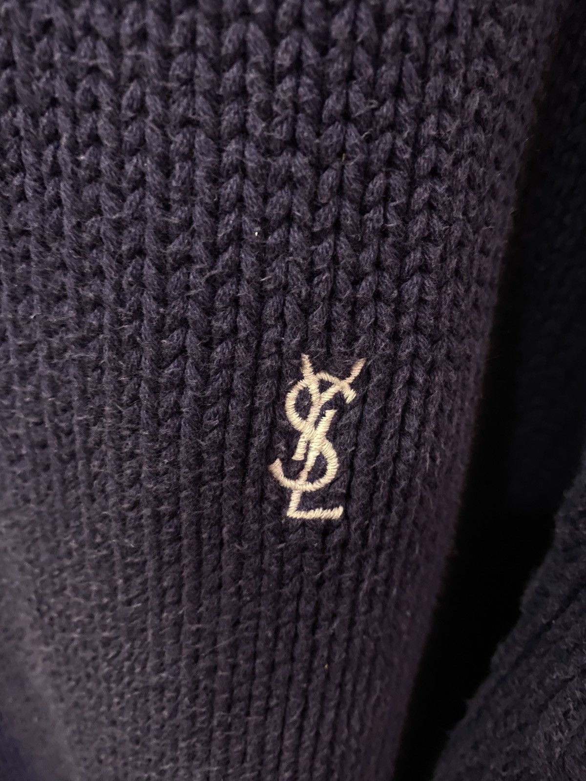 Yves Saint Laurent Heavy YSL Sweater Knit Size US XL / EU 56 / 4 - 2 Thumbnail