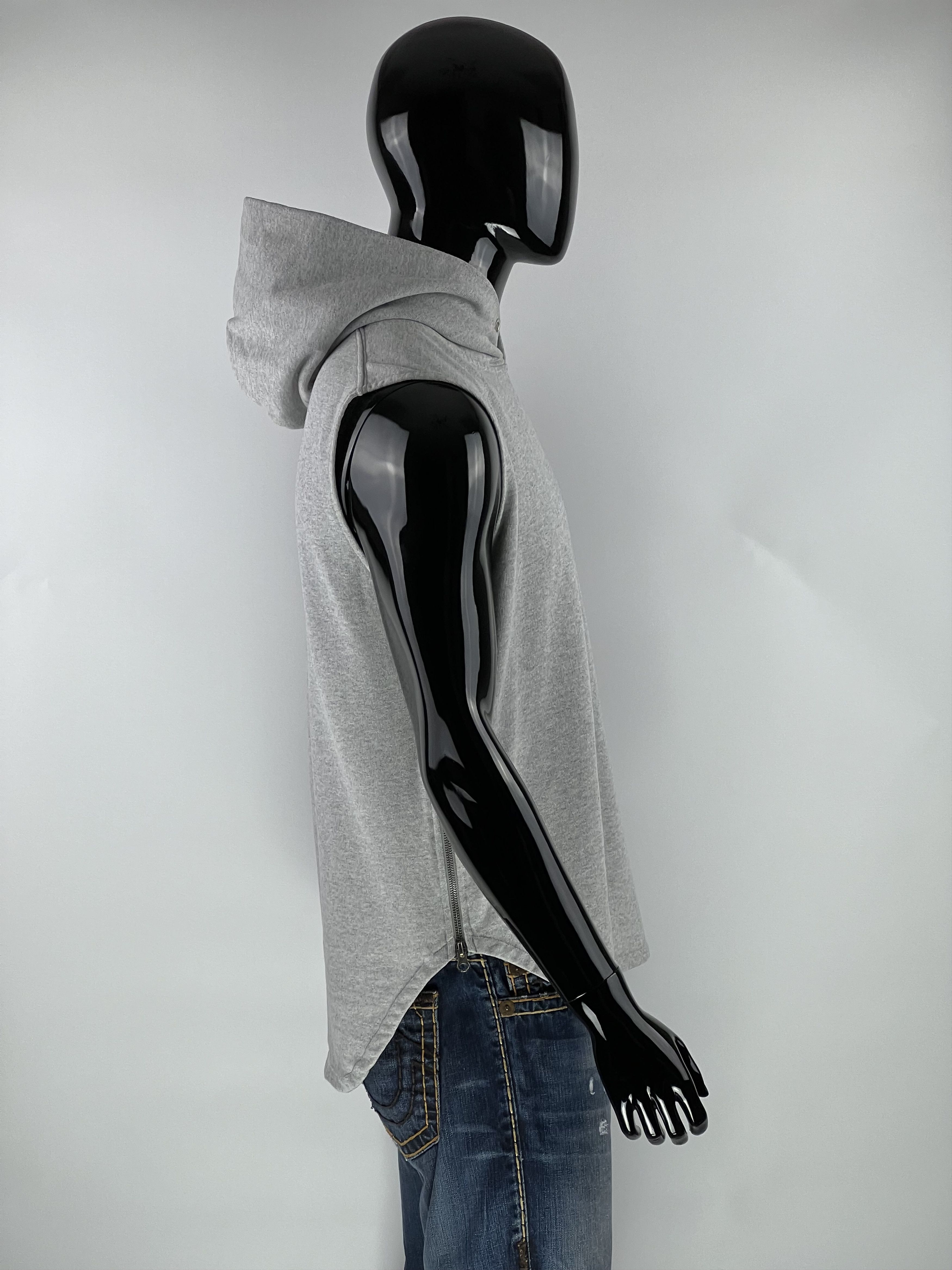 Beams Plus Champion x Beams Men's Gray Zip Hooded Vest Size M Size US M / EU 48-50 / 2 - 2 Thumbnail