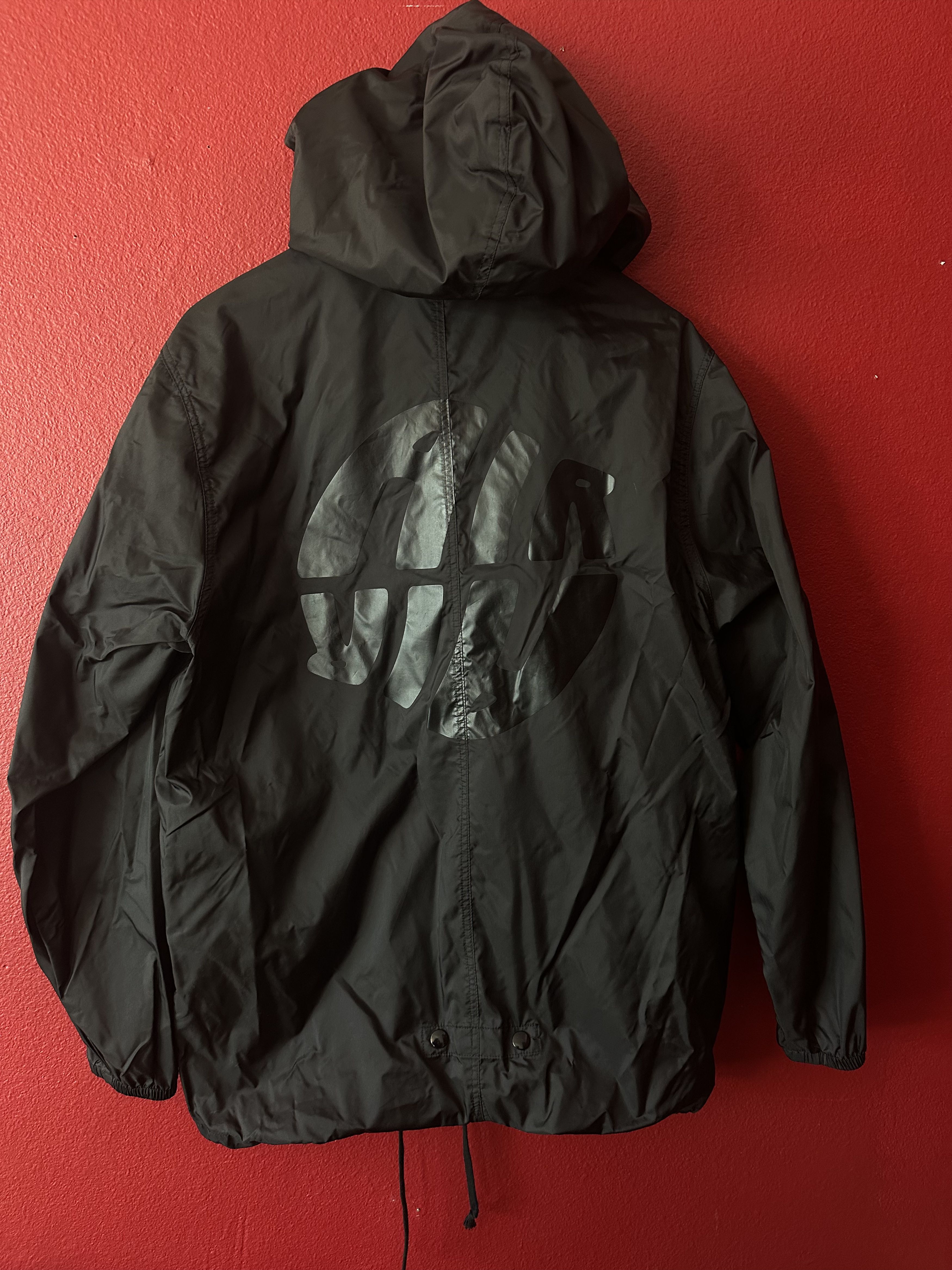 Comme des Garcons × Nike Comme des Garcons Black x Nike Air Hooded Coach Jacket Size US L / EU 52-54 / 3 - 1 Thumbnail
