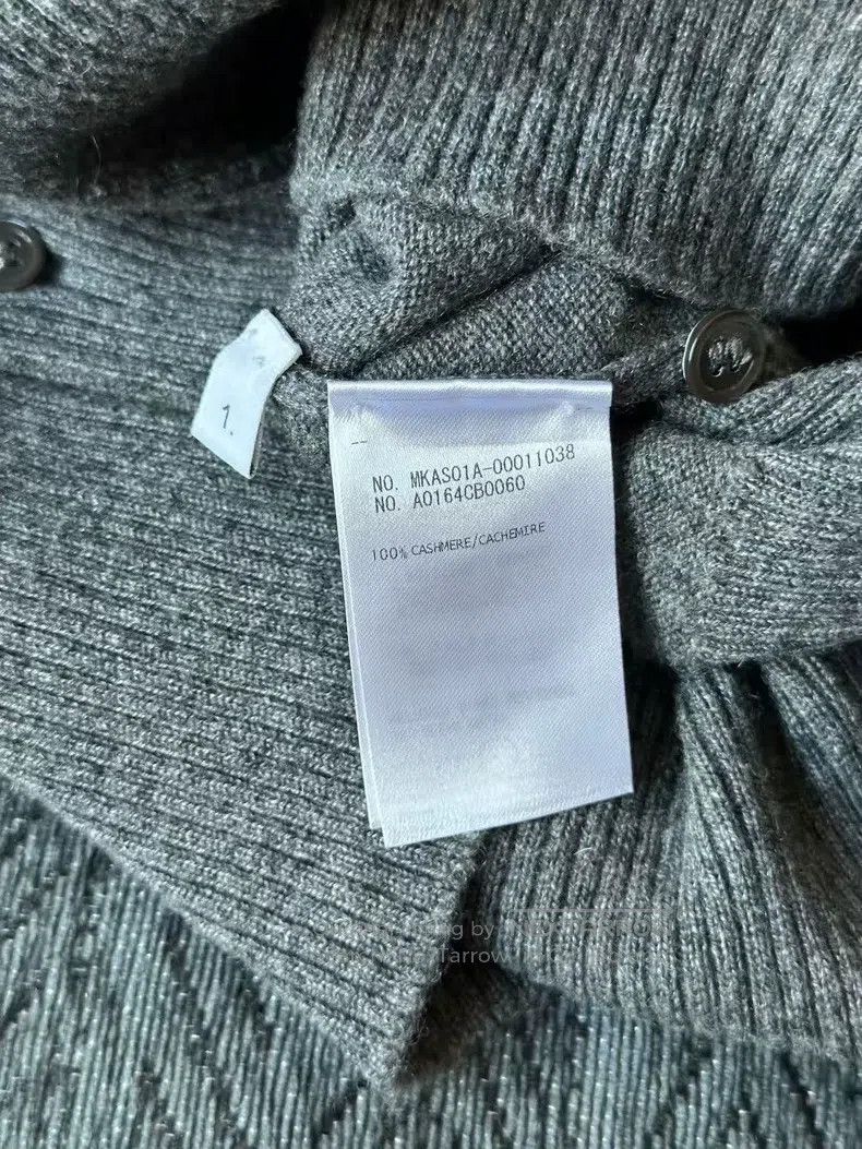 Thom Browne Thom Browne Medium Grey Cashmere Sweater Size US S / EU 44-46 / 1 - 4 Thumbnail