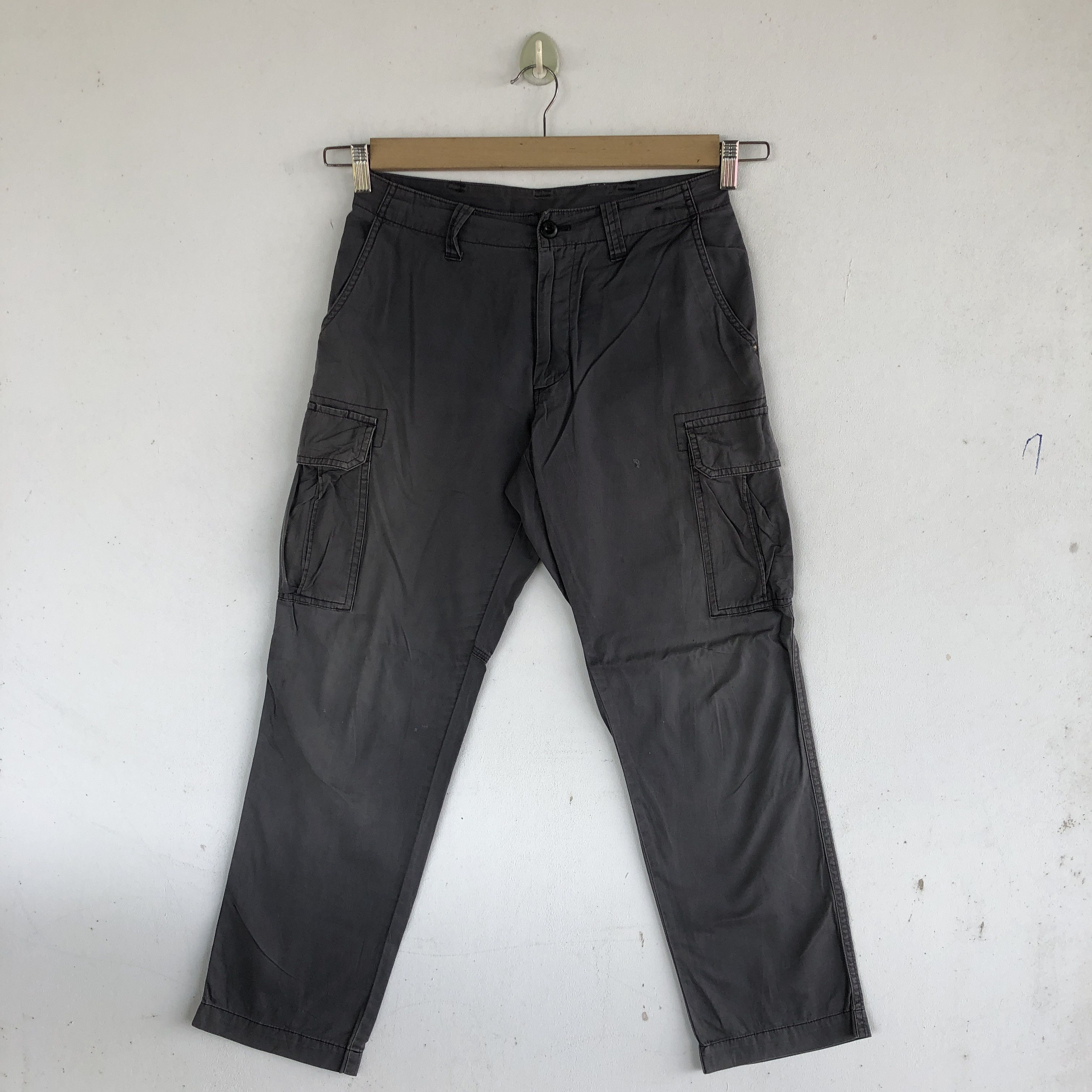 Japanese Brand Vintage Japanese Cargo Pants Multi Pocket Fatigue Trousers Size US 30 / EU 46 - 1 Thumbnail