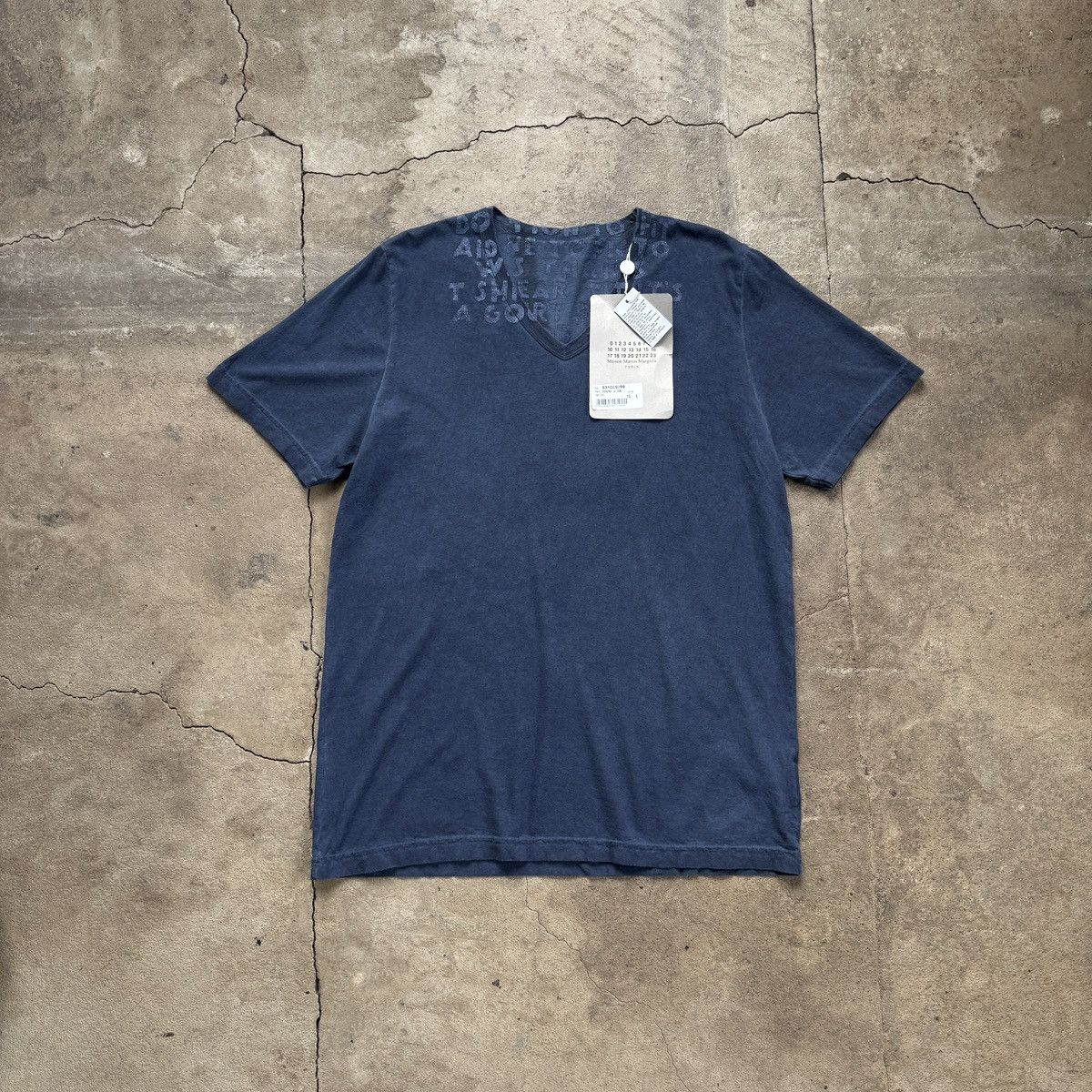 MAISON MARGIELA AIDS Awareness Tee T-Shirt Garment Dyed