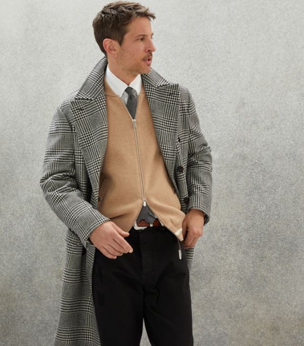 Brunello Cucinelli o1w1db10924 Overcoat in Grey Size US XXL / EU 58 / 5 - 3 Thumbnail