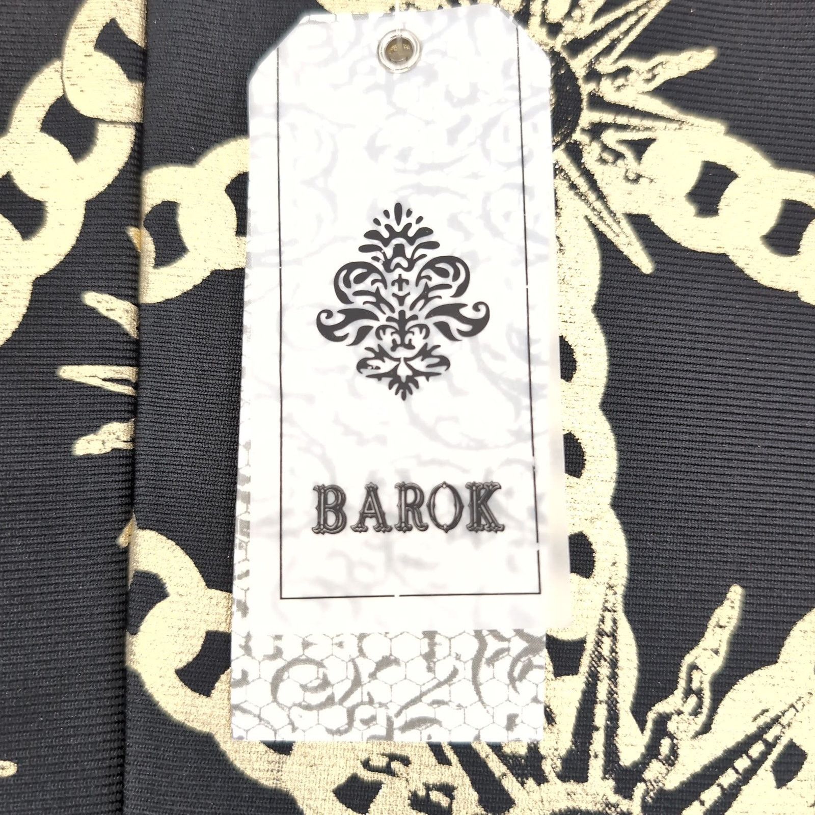 Other Barok Paris NJ Couture NWT Black Gold Sleeveless Dress Sz S Size S / US 4 / IT 40 - 7 Thumbnail