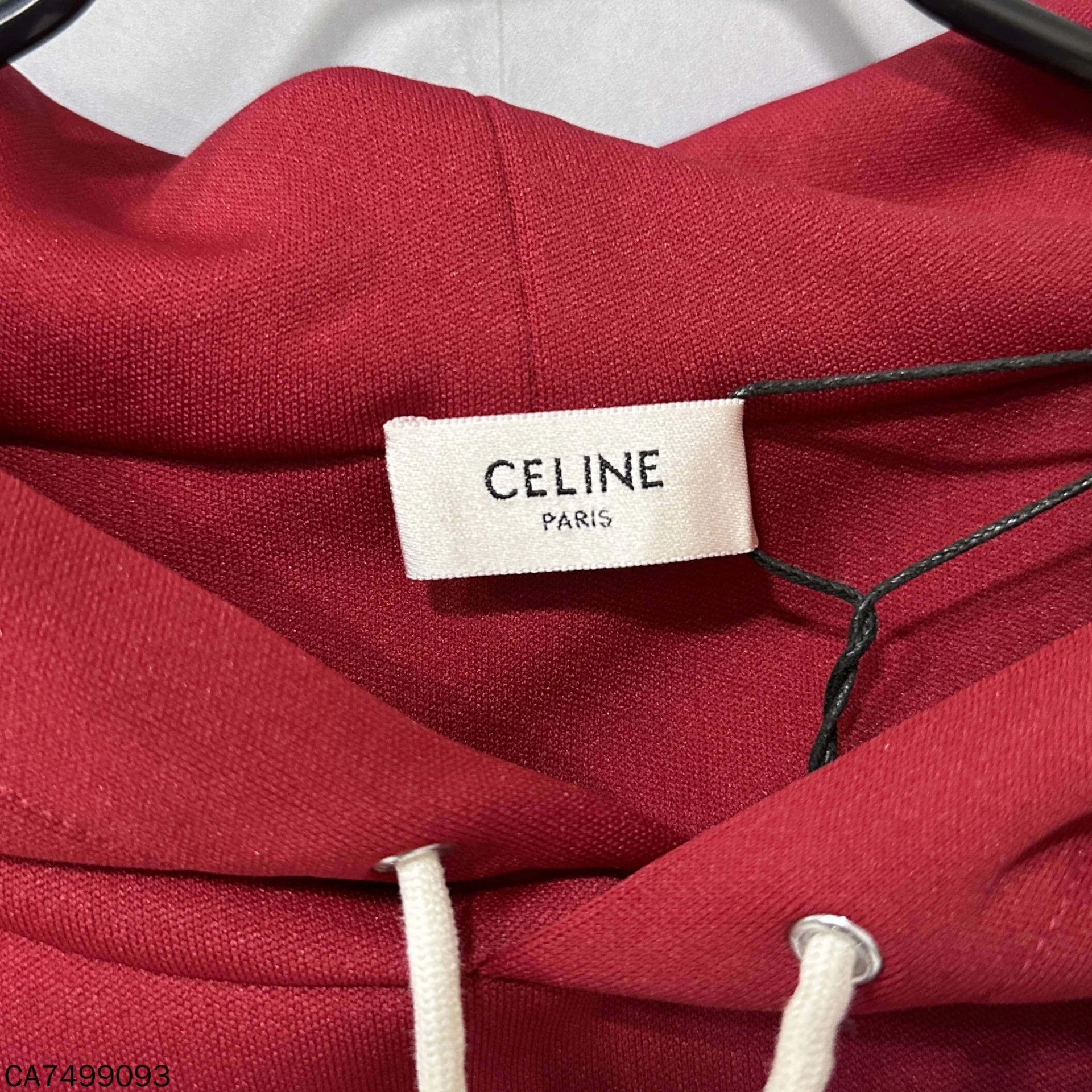 Celine Celine Red Cropped Hoodie Sweatshirt - Size S - 98% New Size S / US 4 / IT 40 - 5 Thumbnail