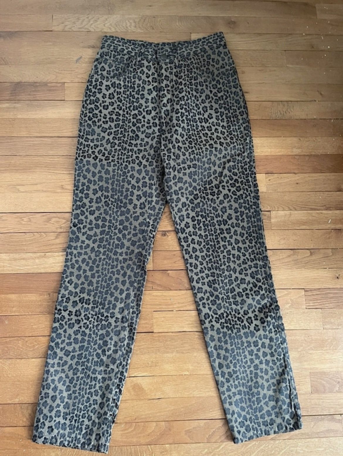 image of Fendi Cheetah/leopard Print Cigarette Pants in Brown, Women's (Size 30)