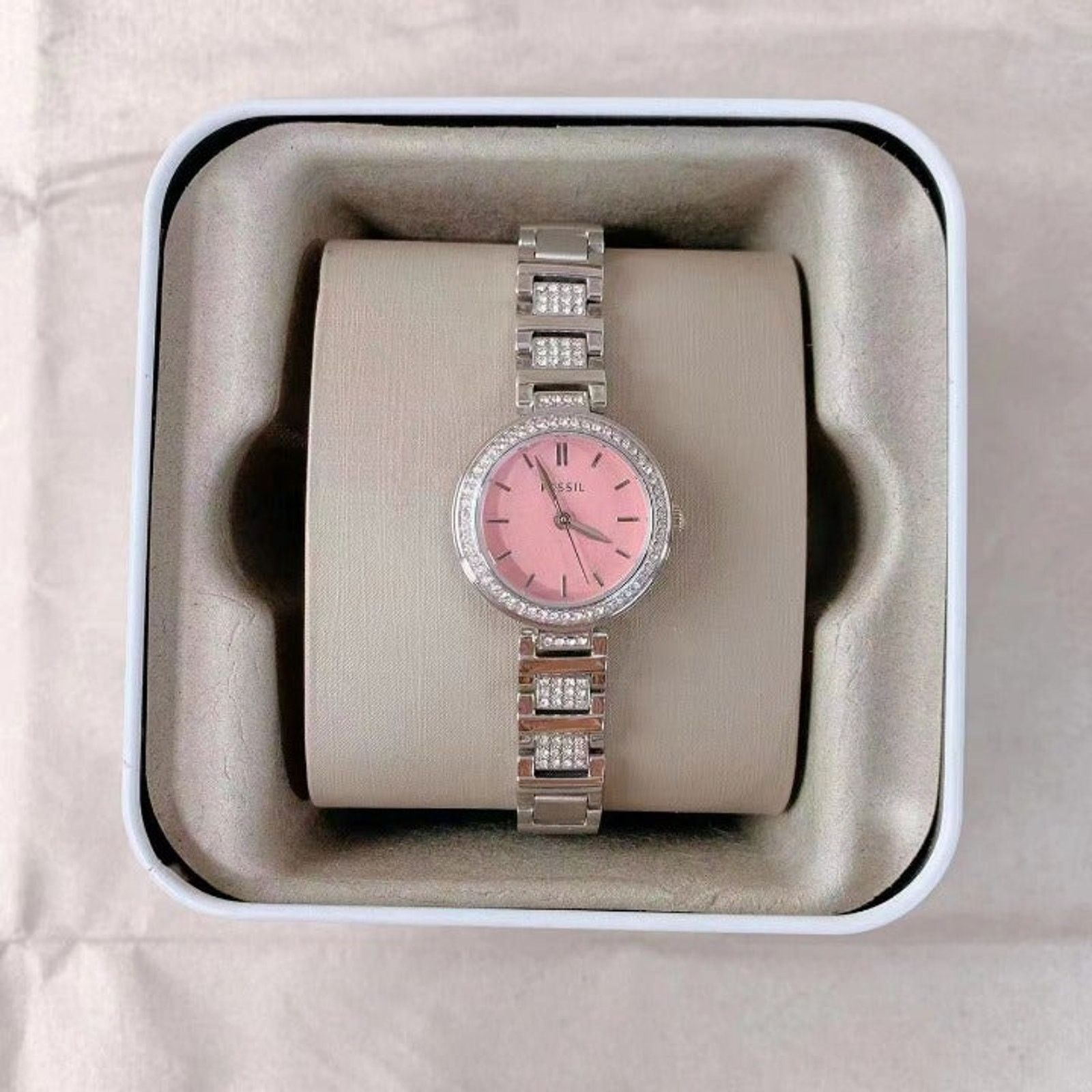 Fossil Fossil BQ3800 Karli Mini Three-Hand Stainless Steel Watch Size ONE SIZE - 1 Thumbnail