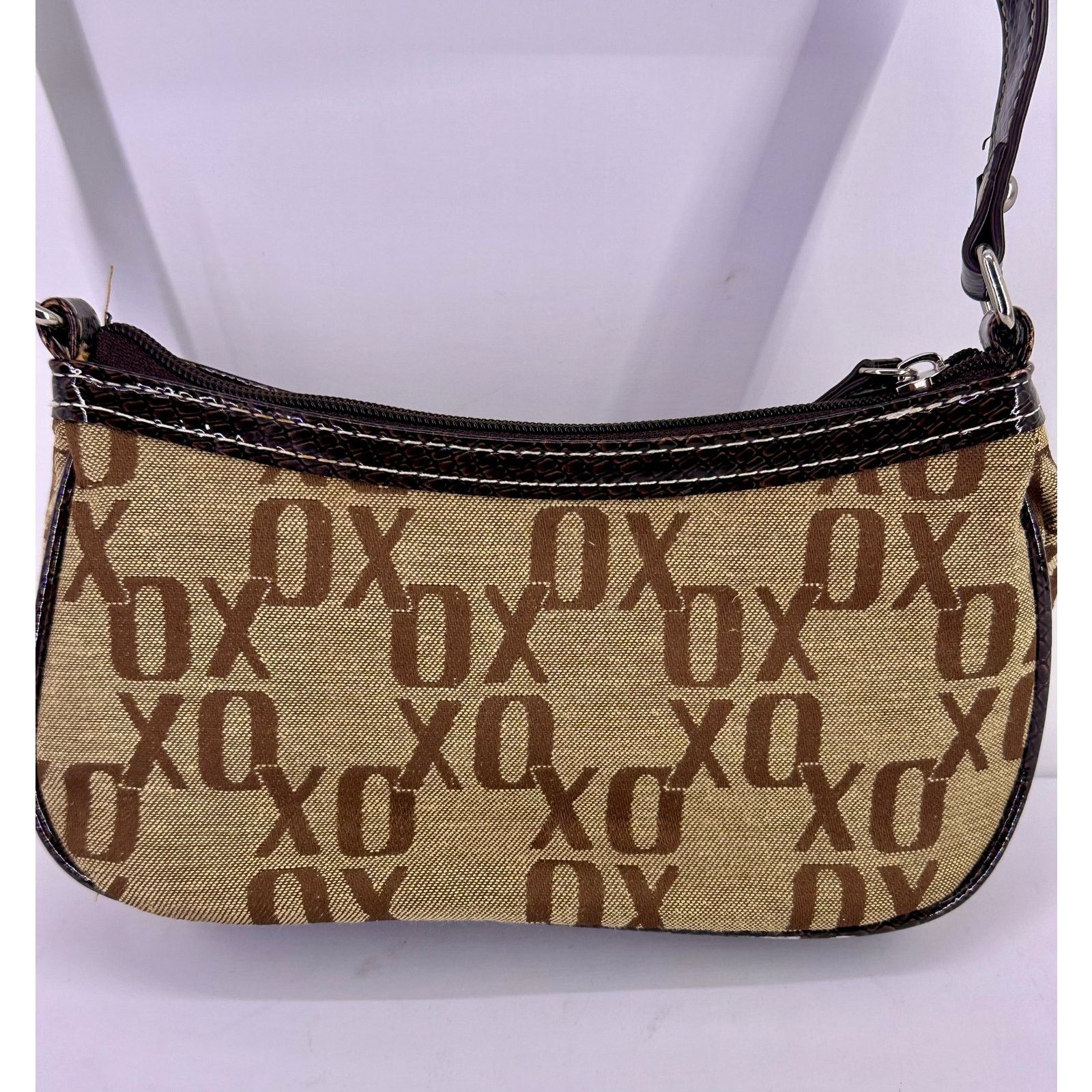 XOXO XOXO Vintage Y2K Faux Leather Trim Shoulder Mini Handbag Size ONE SIZE - 5 Thumbnail