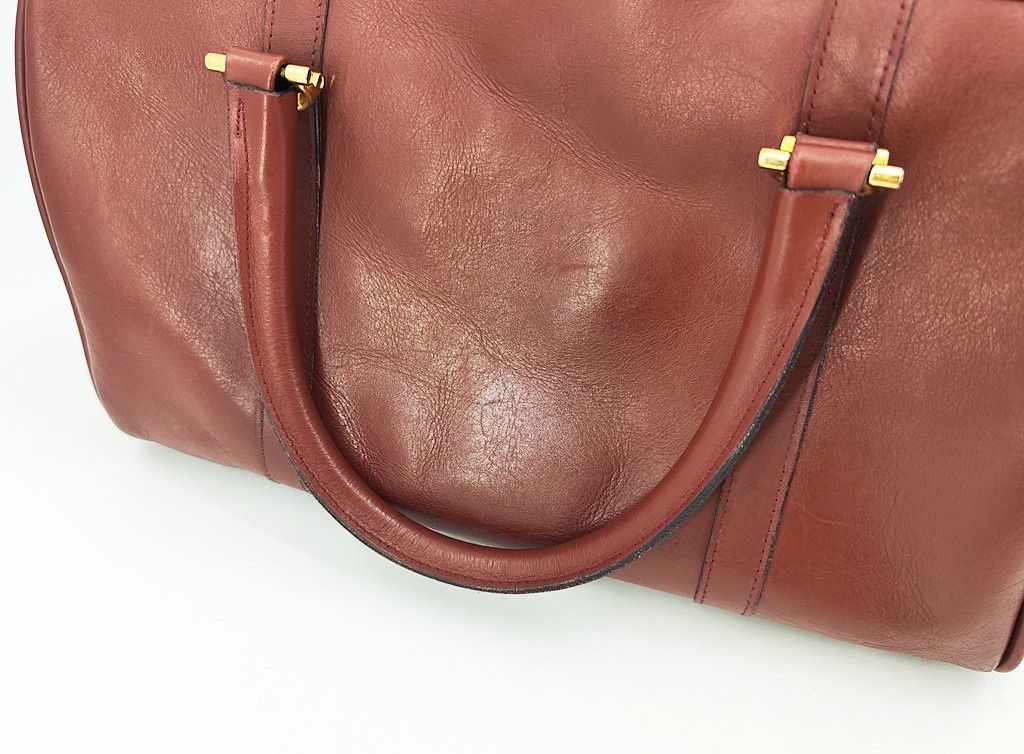 Cartier original CARTIER Bordeaux Leather Boston 33 Bag Size ONE SIZE - 17 Thumbnail