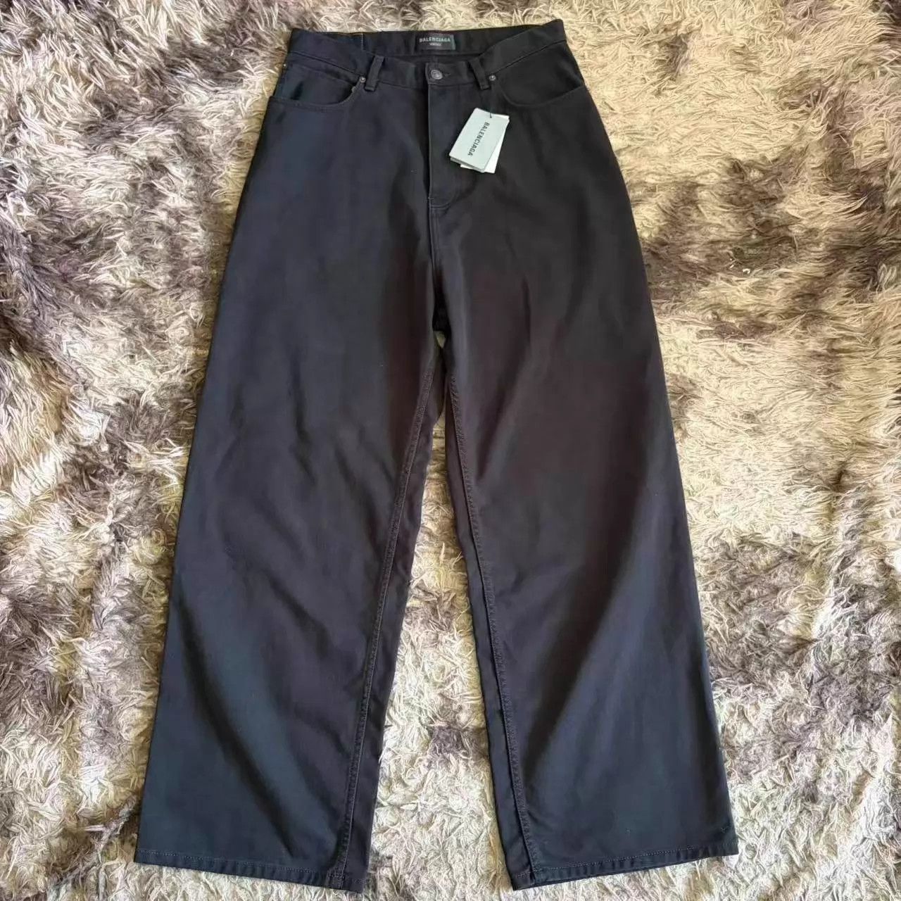 Balenciaga Balenciaga SS25 Solid Black Zip Loose Pants S Size US 30 / EU 46 - 1 Thumbnail